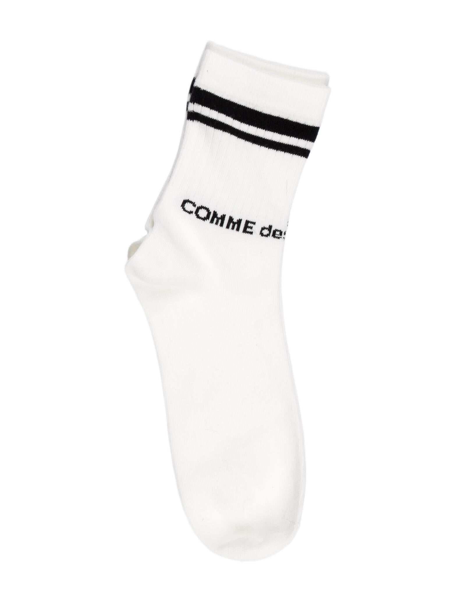 Comme des Garçons Cotton Tall Socks With Pattern Prints