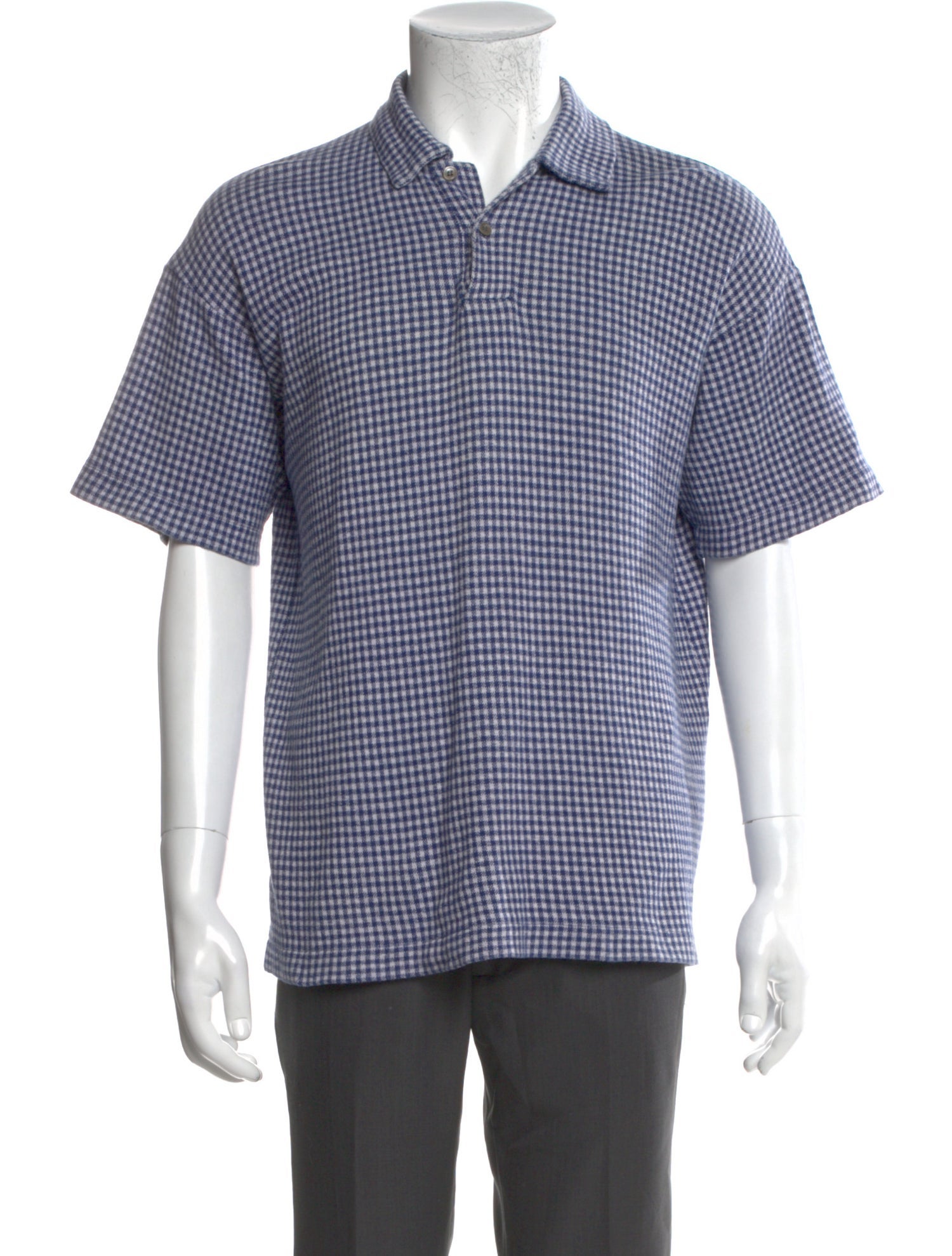 Comme des Garçons Plaid Print Short Sleeve Shirt