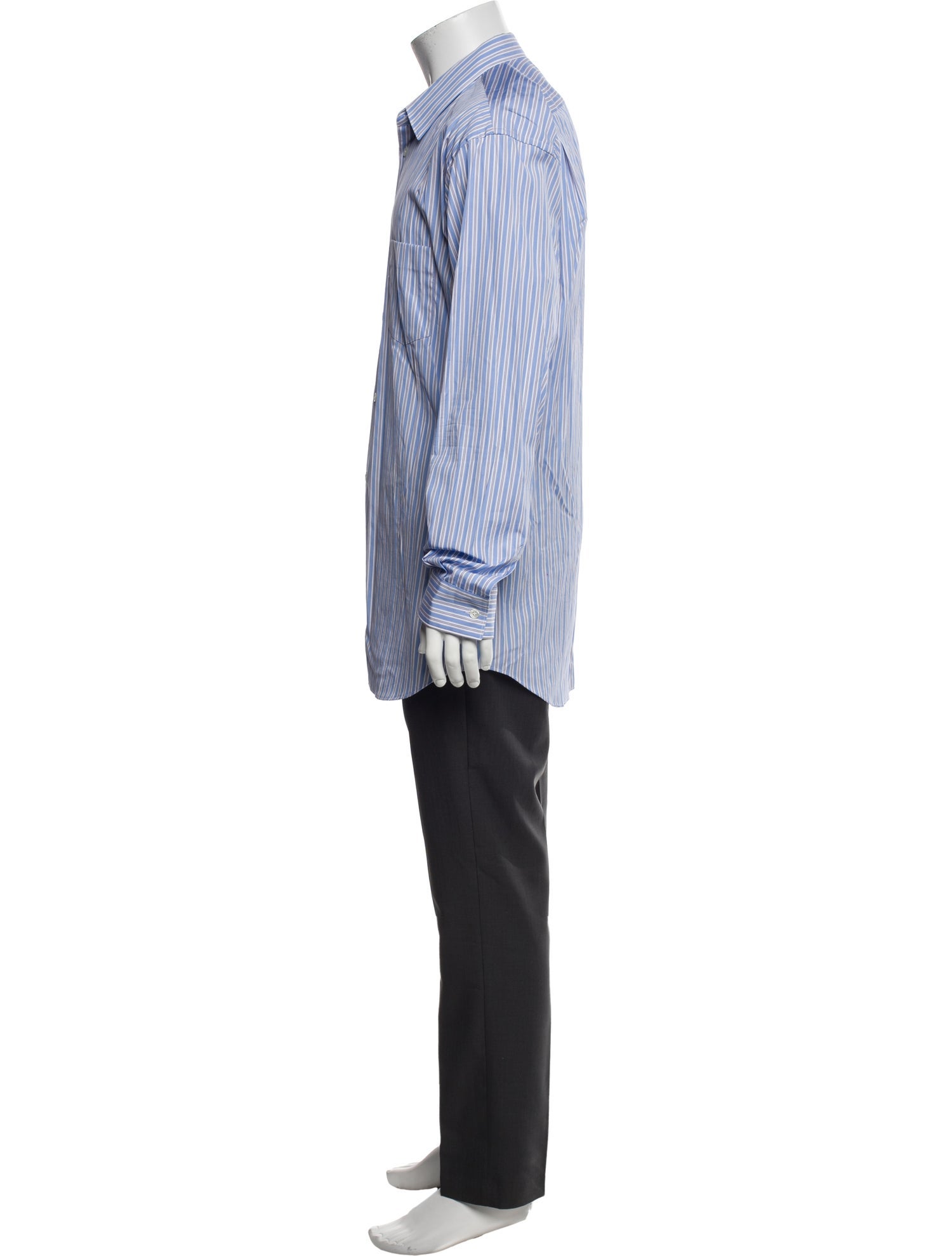 Comme des Garçons Striped Long Sleeve Dress Shirt