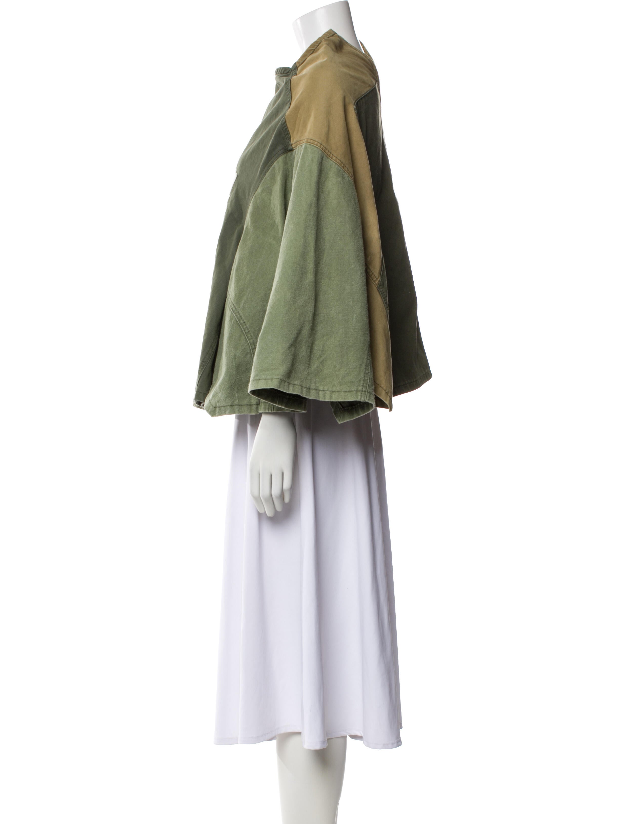 Comme des Garçons Colorblock Pattern Poncho