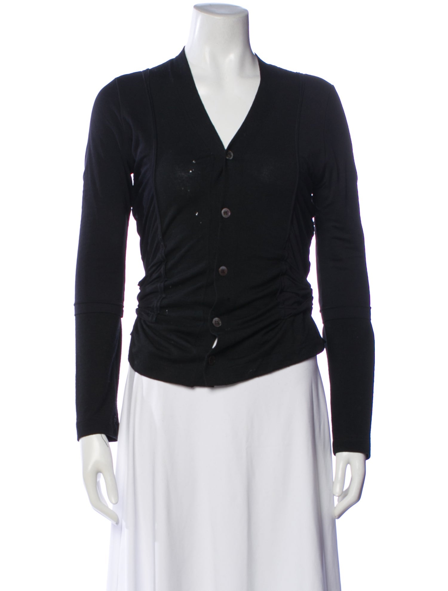 Comme des Garçons Wool V-Neck Sweater