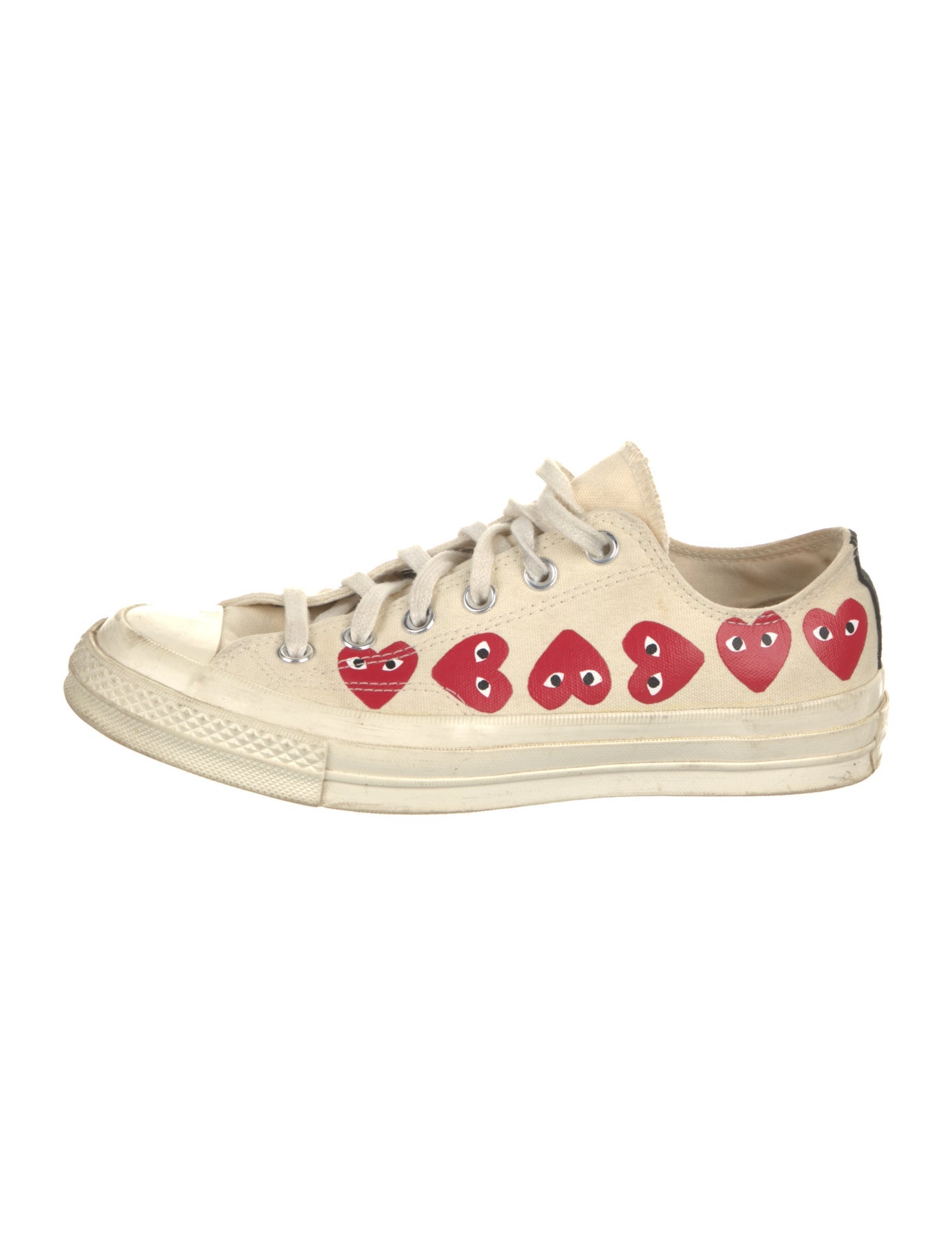 Comme des Garçons Canvas Printed Sneakers