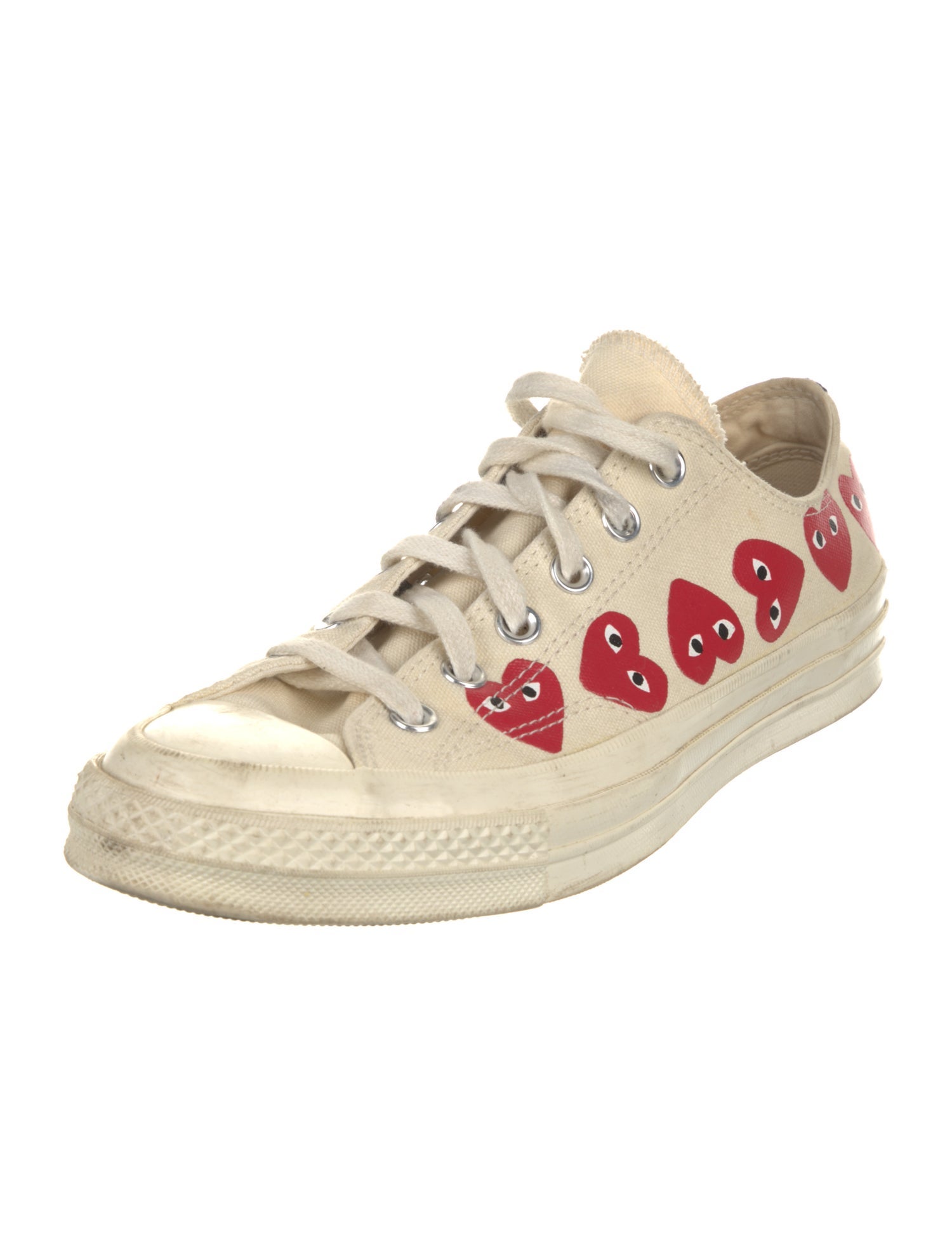 Comme des Garçons Canvas Printed Sneakers