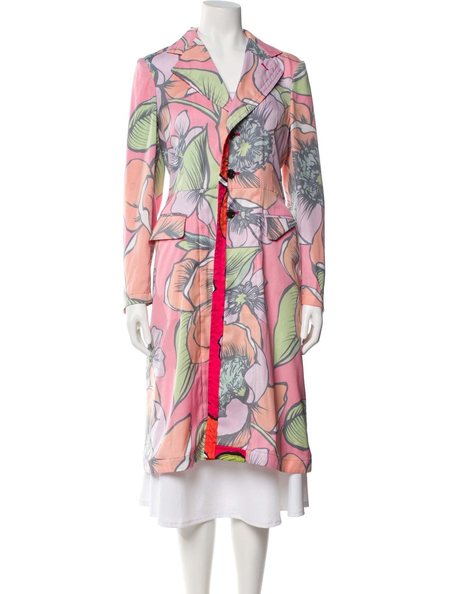 Comme des Garçons Floral Print Coat
