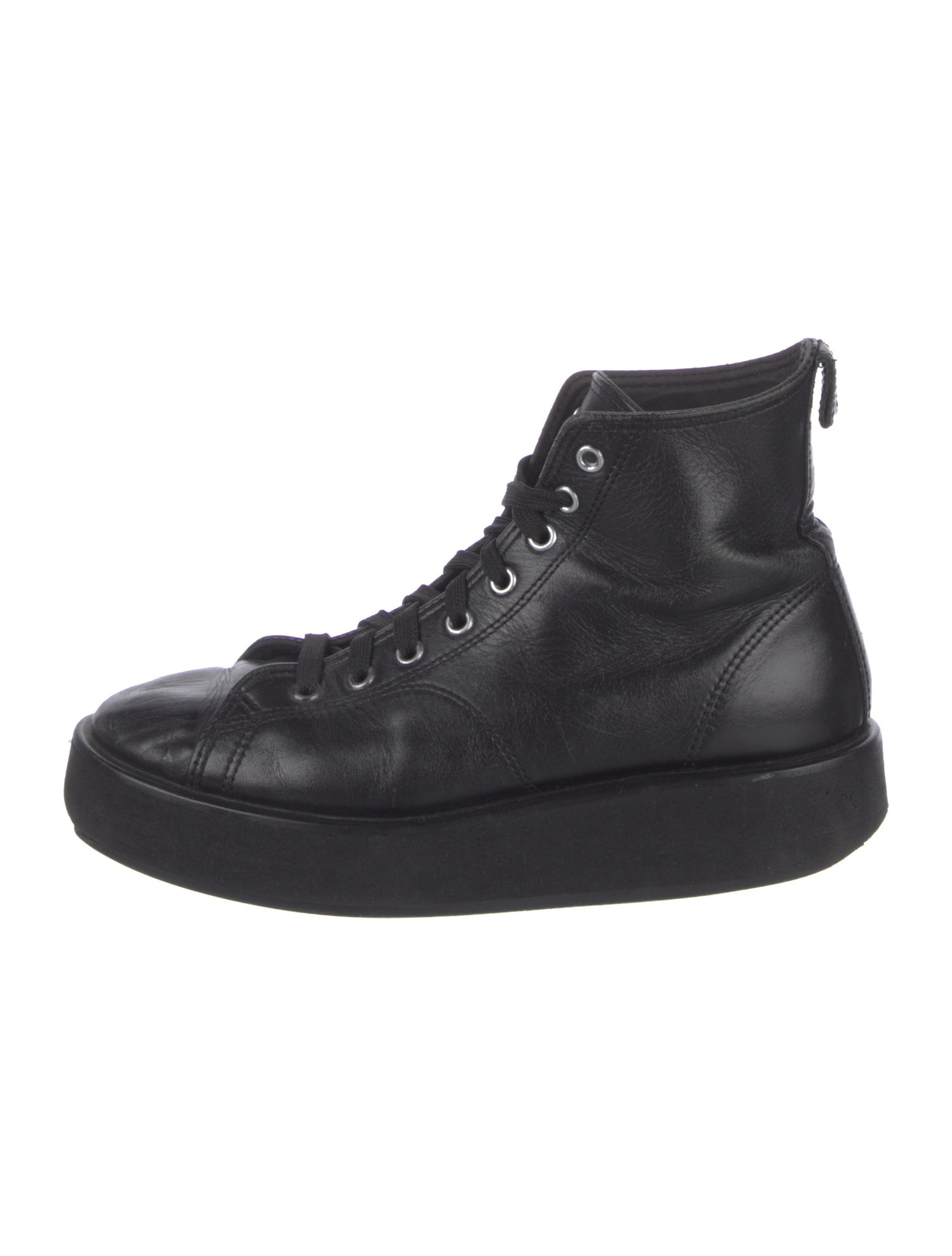Comme des Garçons Leather Combat Boots