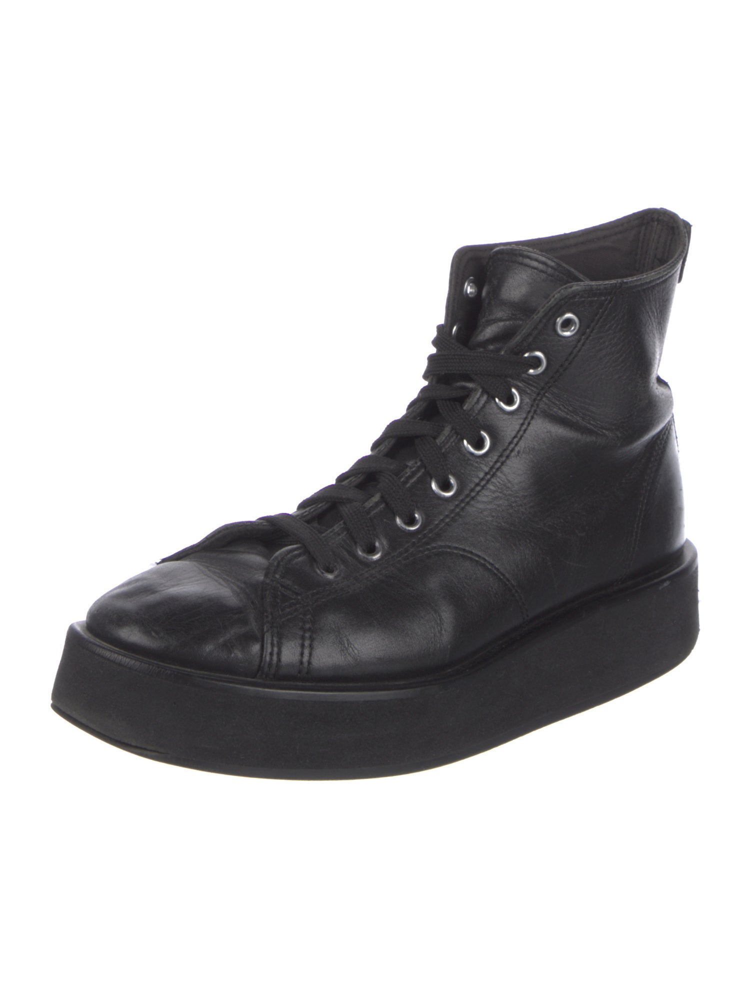 Comme des Garçons Leather Combat Boots