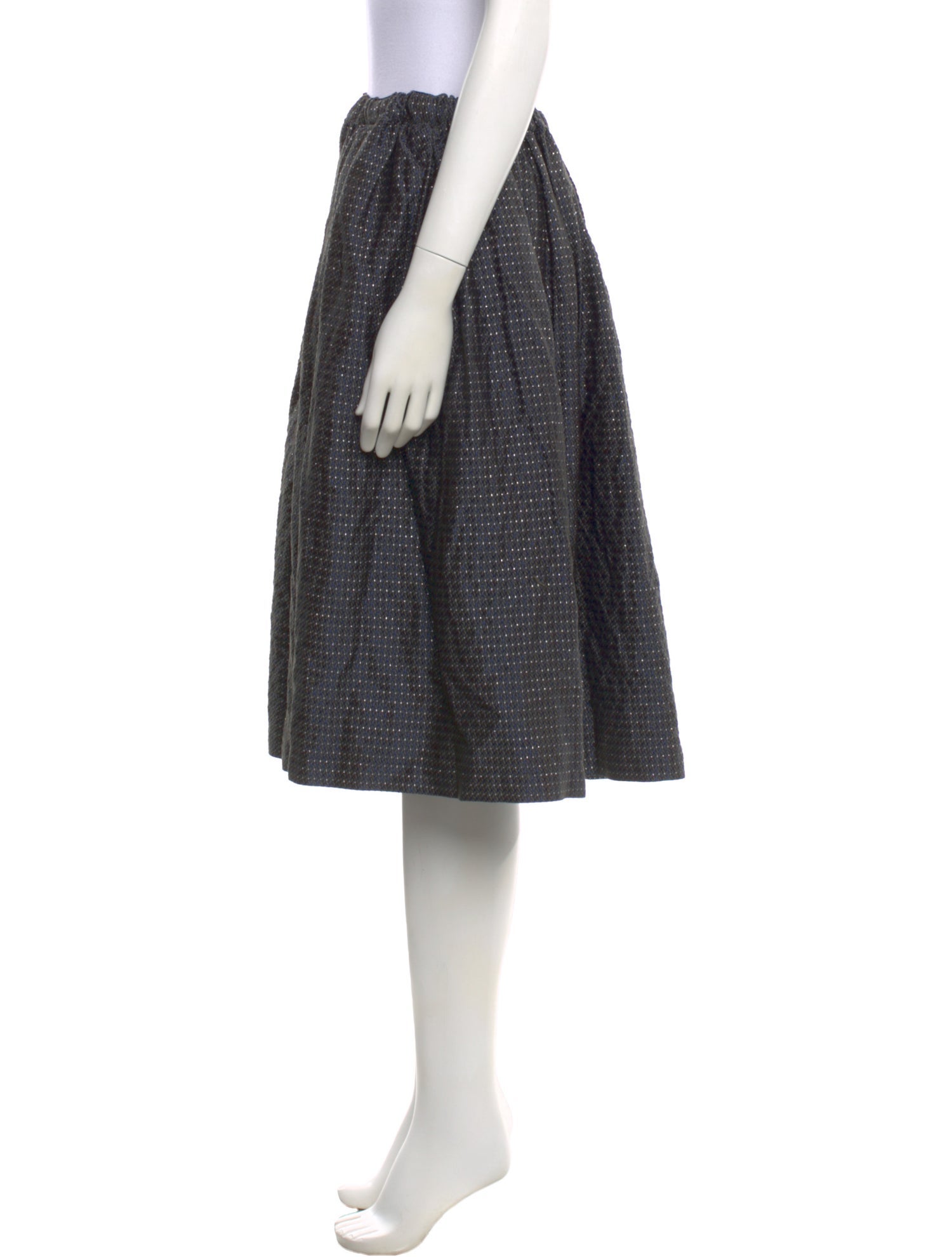 Comme des Garçons Polka Dot Print Knee-Length Skirt