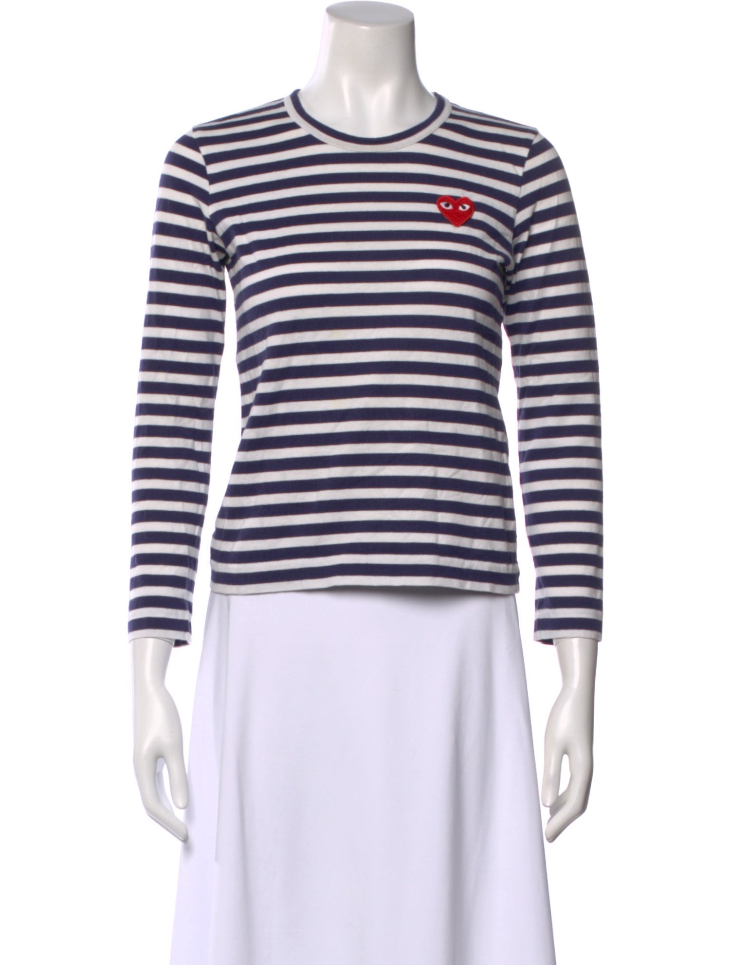 Comme des Garçons Striped Crew Neck T-Shirt