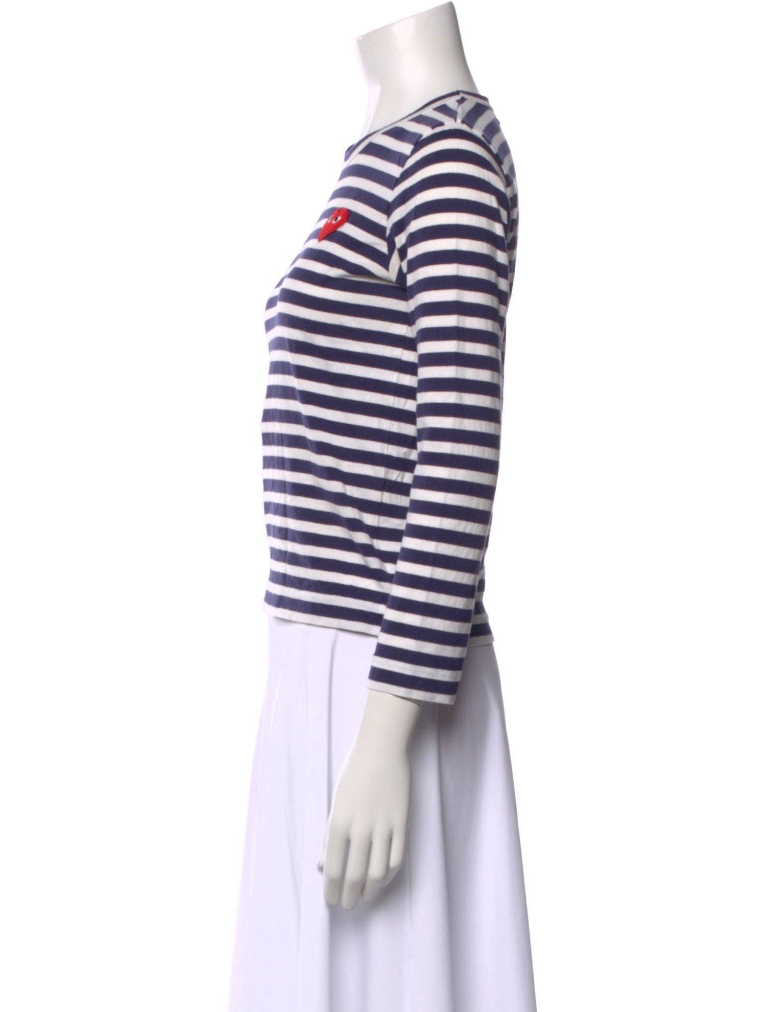 Comme des Garçons Striped Crew Neck T-Shirt