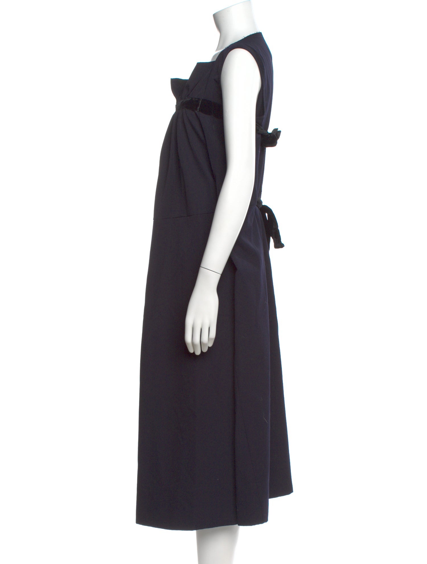 tricot COMME des GARÇONS Wool Midi Length Dress