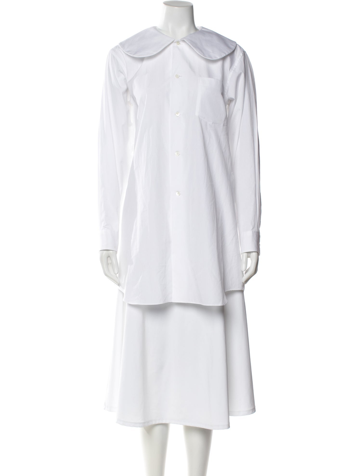 Comme des Garçons Long Sleeve Button-Up Top