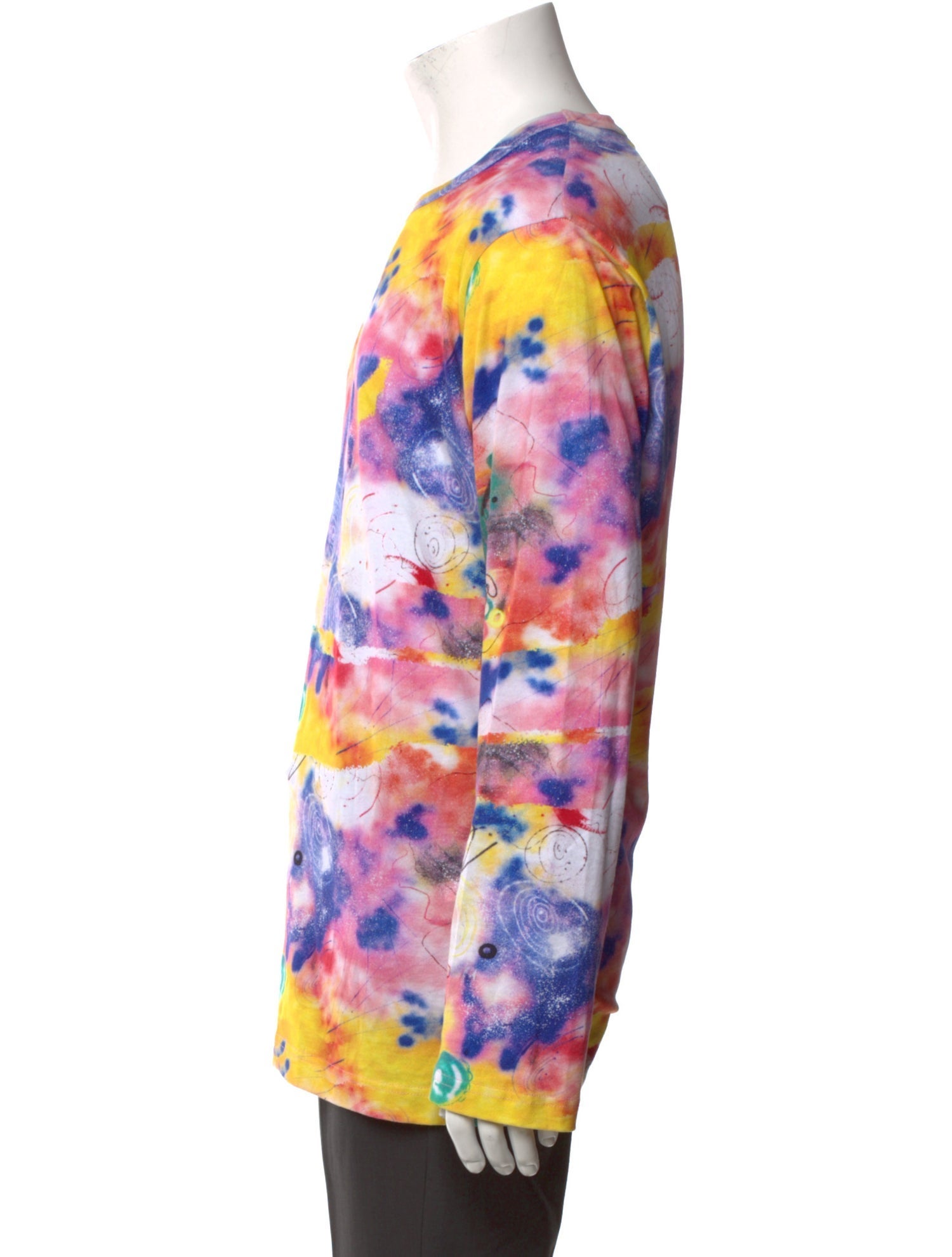 Comme des Garçons Tie-Dye Print Crew Neck T-Shirt