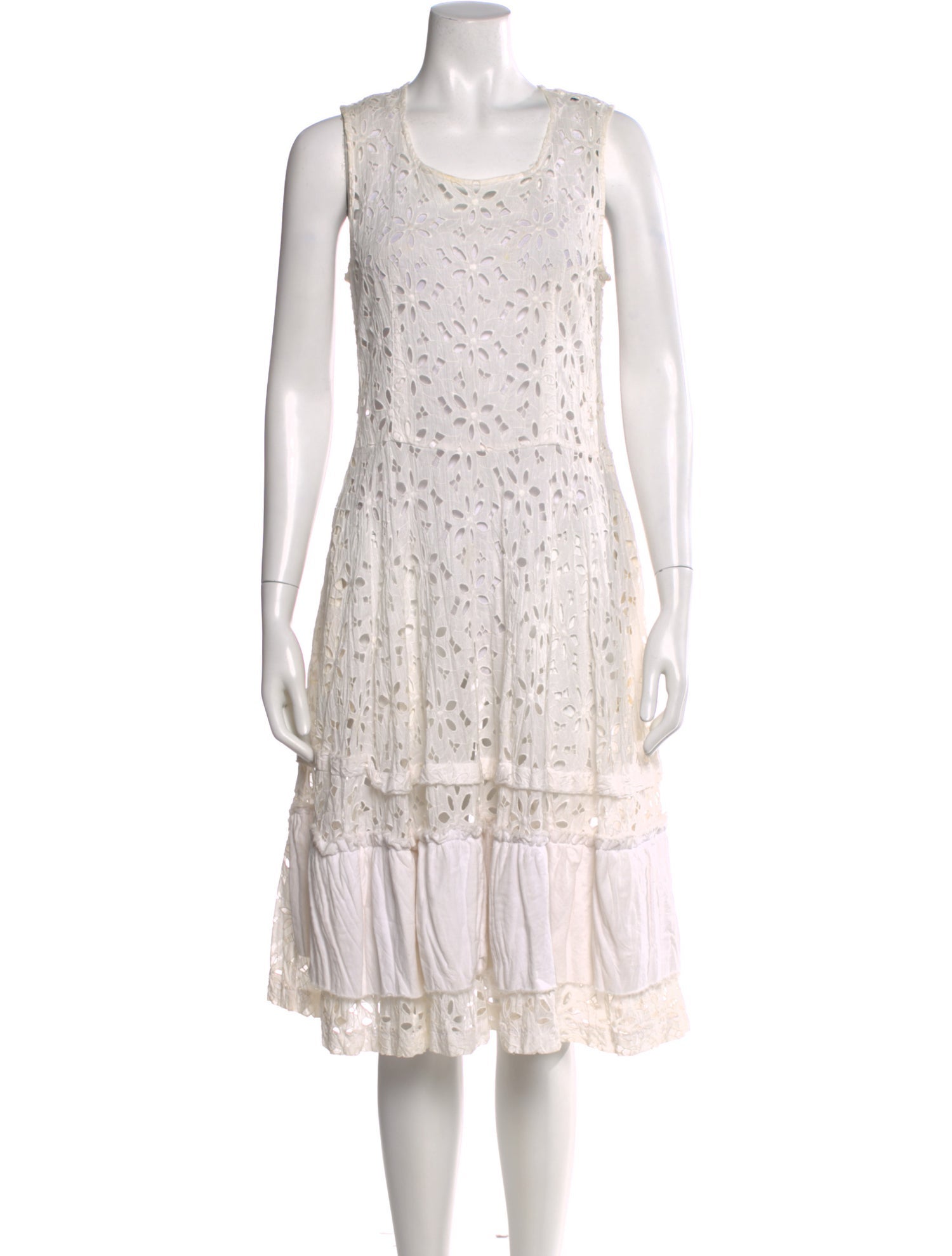tricot COMME des GARÇONS Lace Pattern Midi Length Dress