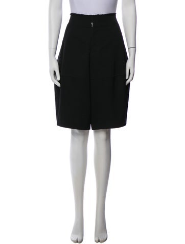 Pre-owned Comme Des Garçons Wool Knee-length Shorts In Black