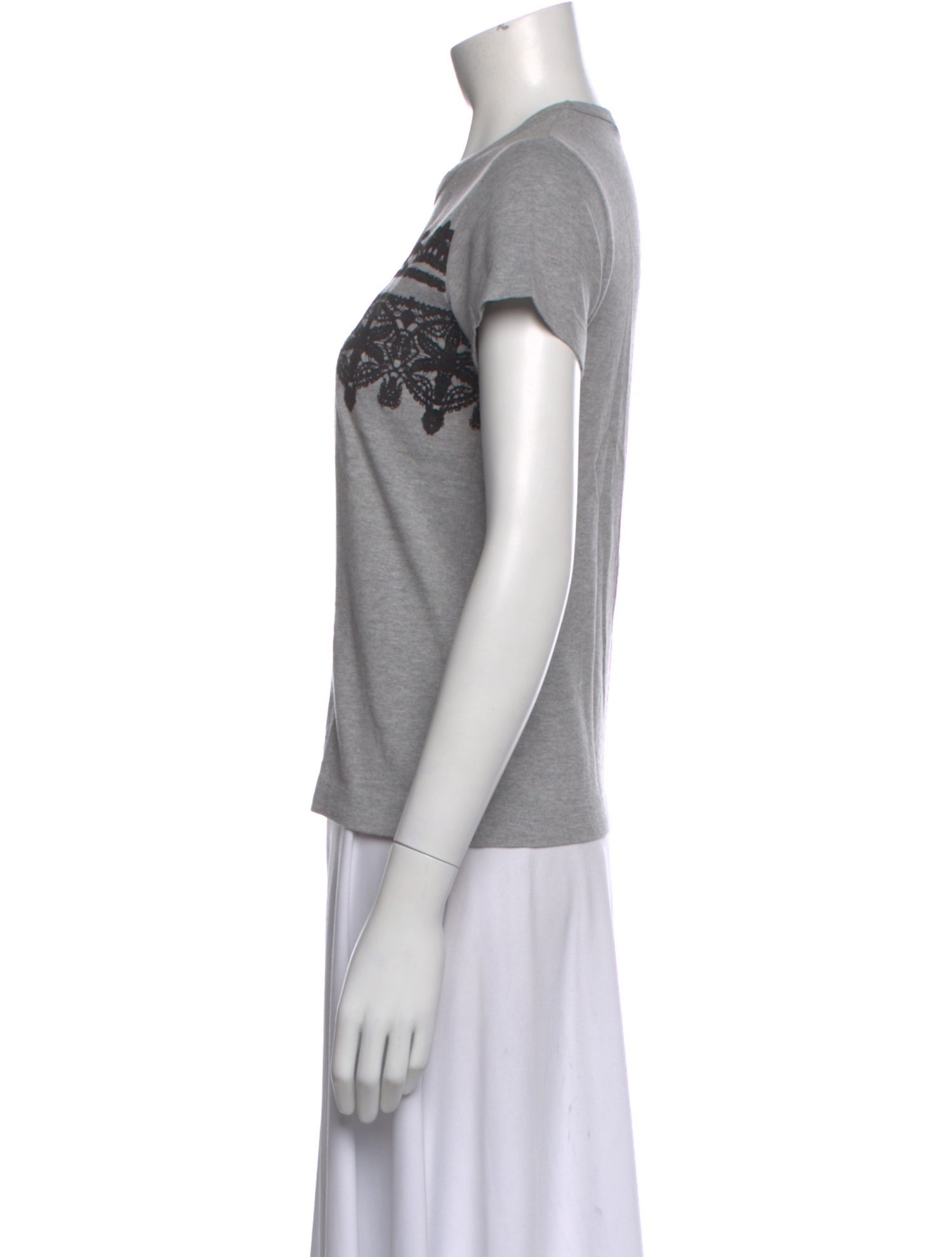 tricot COMME des GARÇONS Lace Pattern Crew Neck T-Shirt