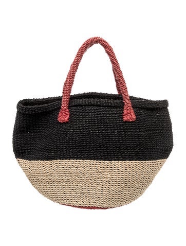 Pre-owned Comme Des Garçons Jute Bucket Bag In Neutral