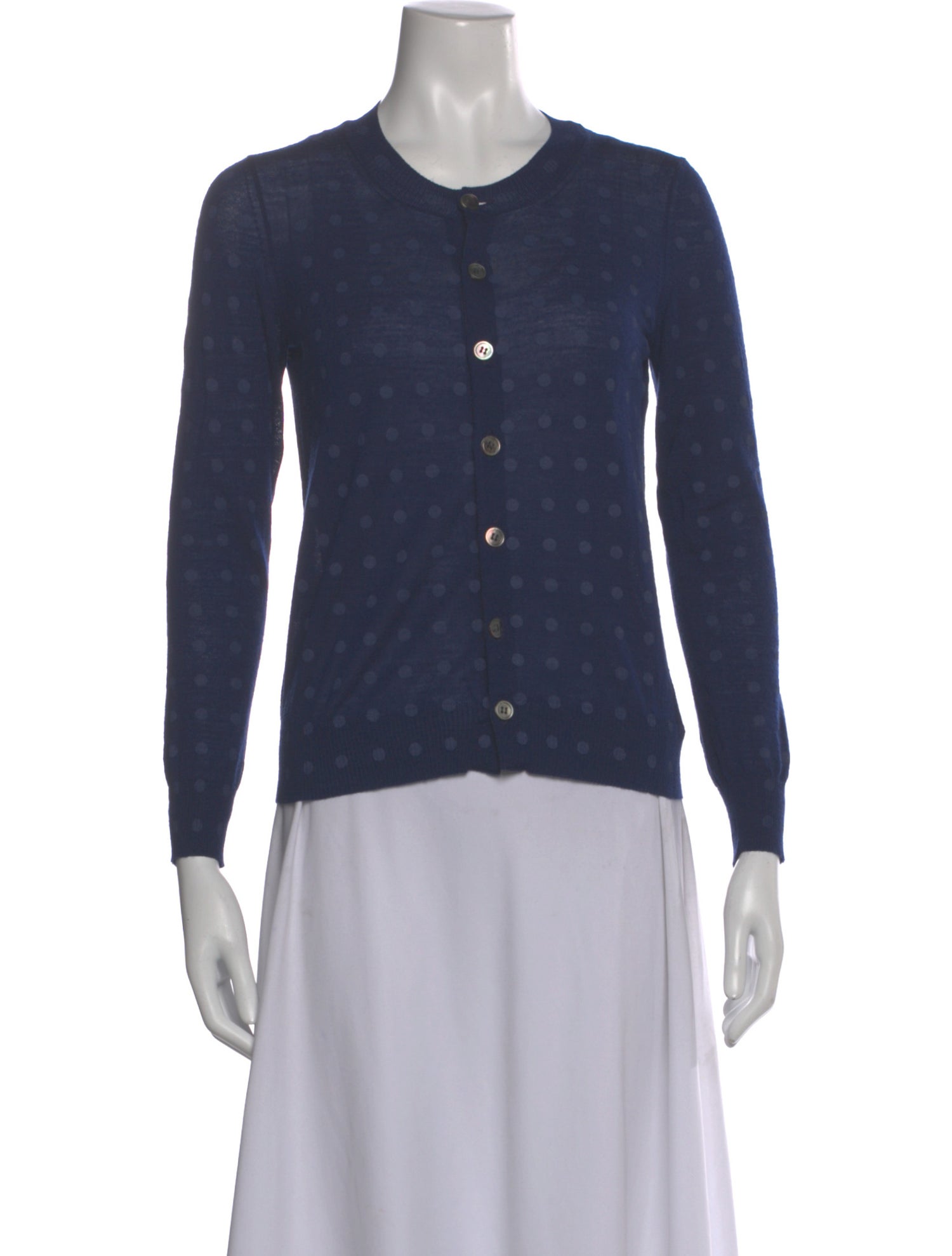 tricot COMME des GARÇONS Wool Polka Dot Print Sweater