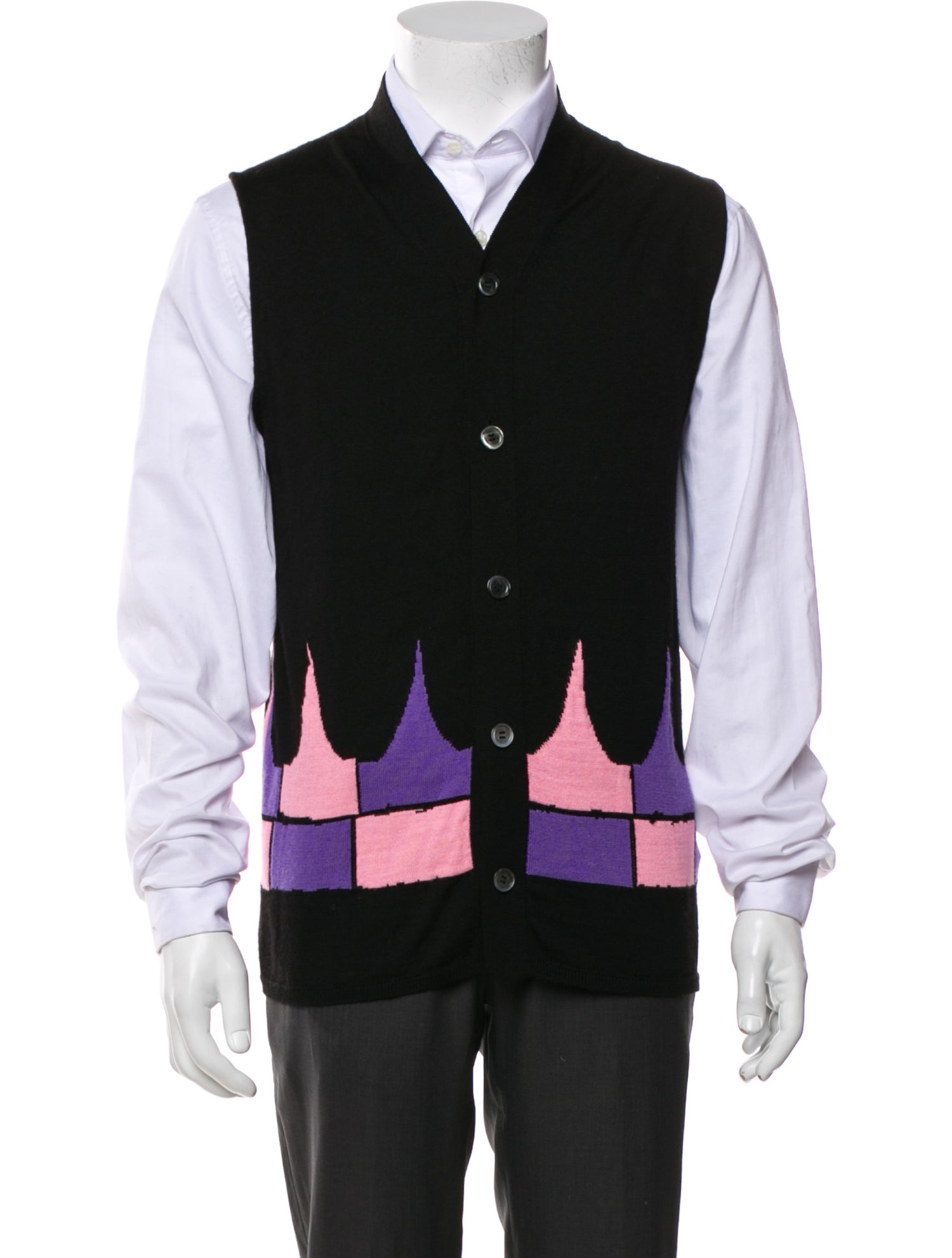 Comme des Garçons Homme Plus Wool V-Neck Cardigan