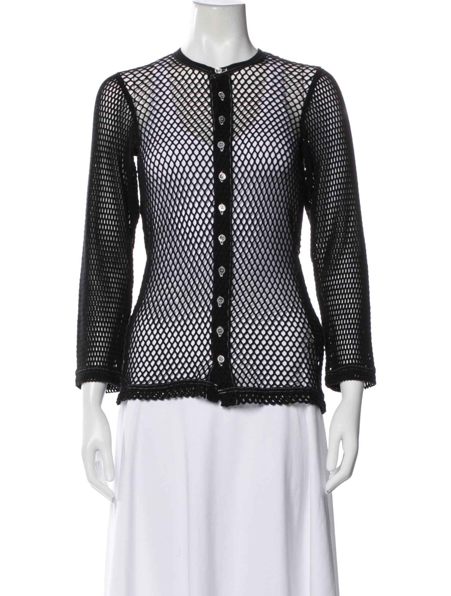 tricot COMME des GARÇONS Polka Dot Print Crew Neck Sweater
