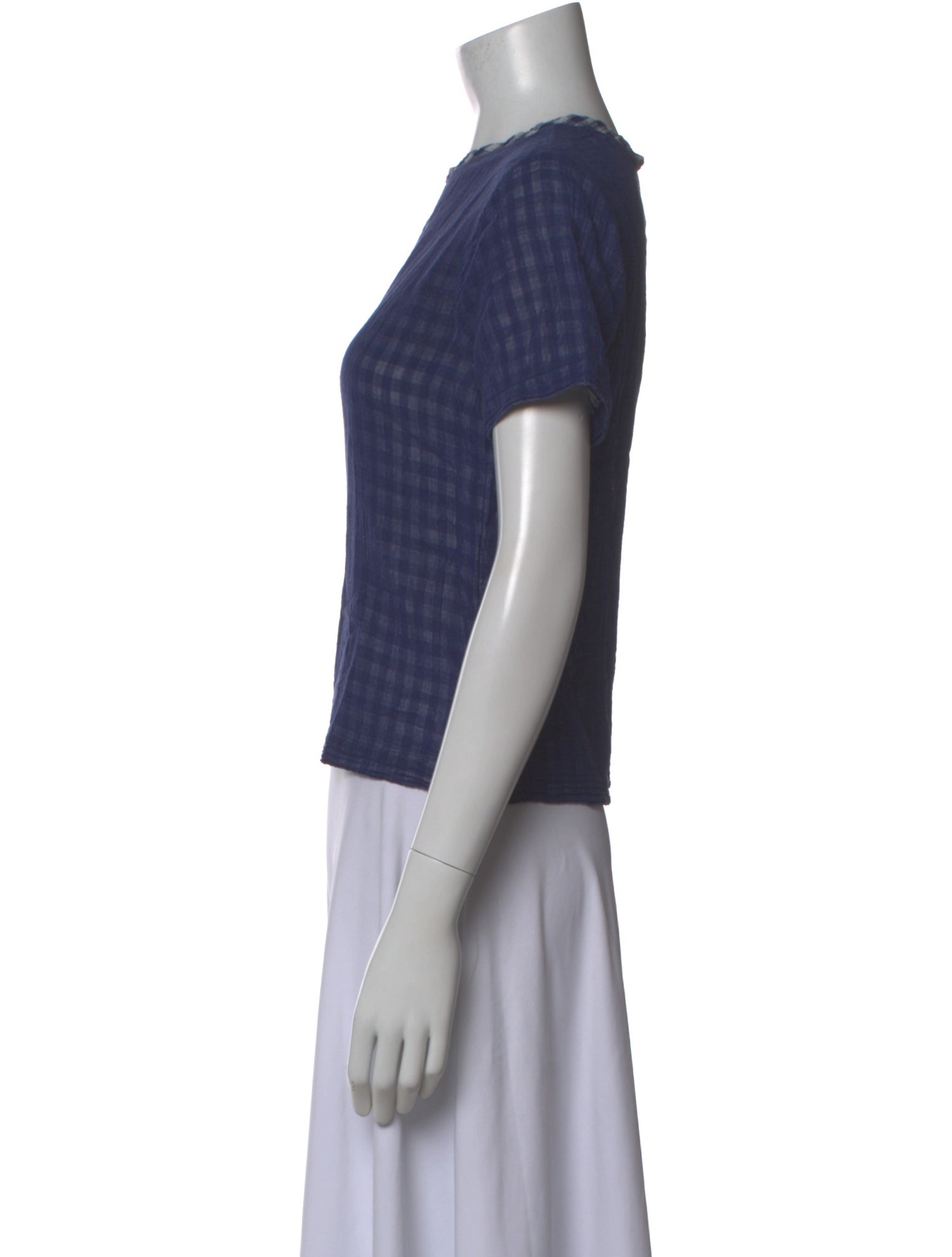tricot COMME des GARÇONS Vintage Plaid Print Top