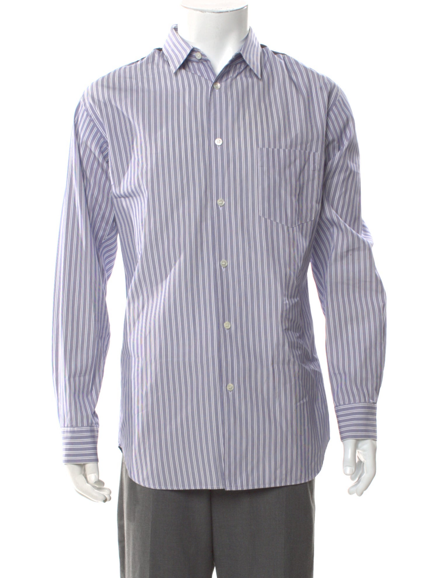 Comme des Garçons SHIRT Striped Long Sleeve Shirt
