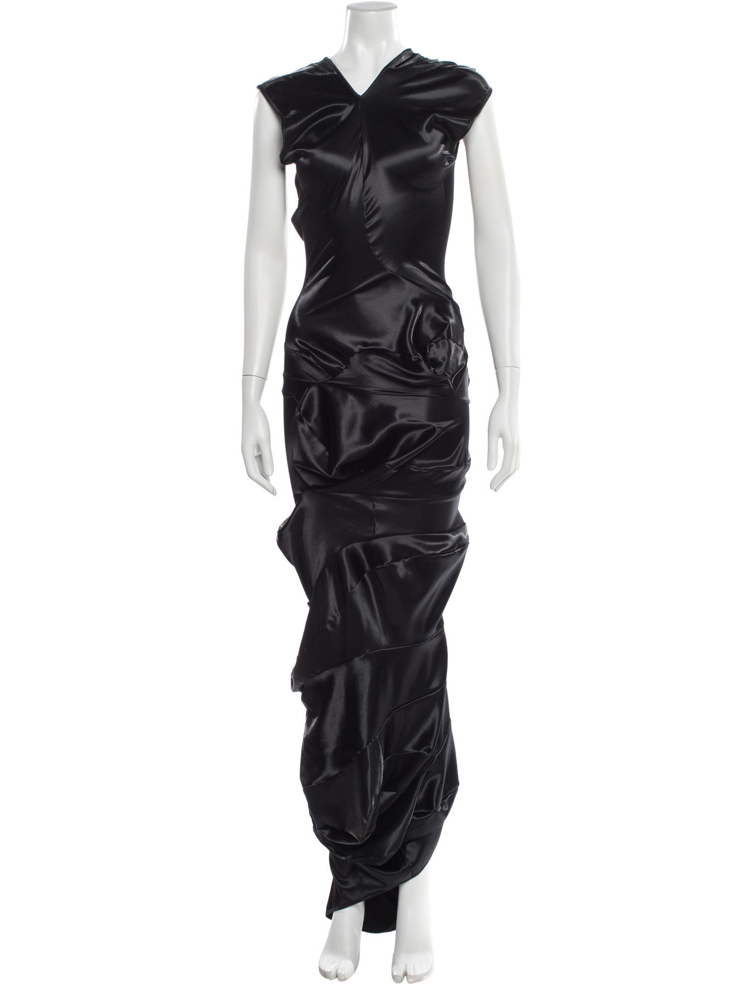 Comme des Garçons V-Neck Long Dress