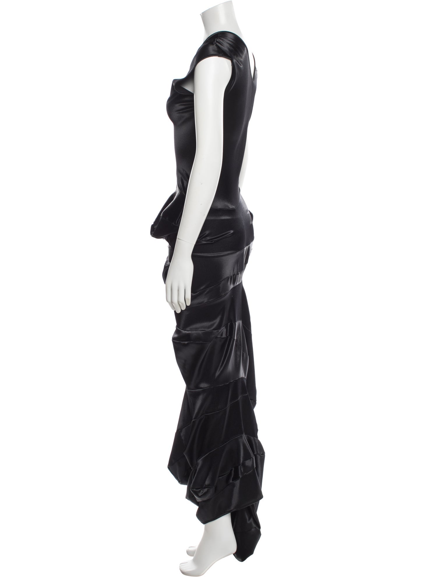 Comme des Garçons V-Neck Long Dress