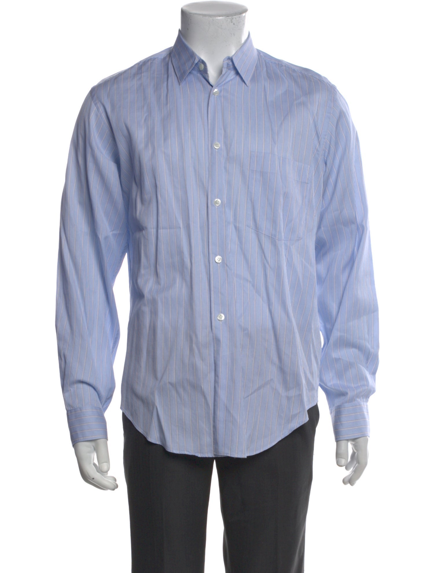 Comme des Garçons SHIRT Striped Long Sleeve Dress Shirt