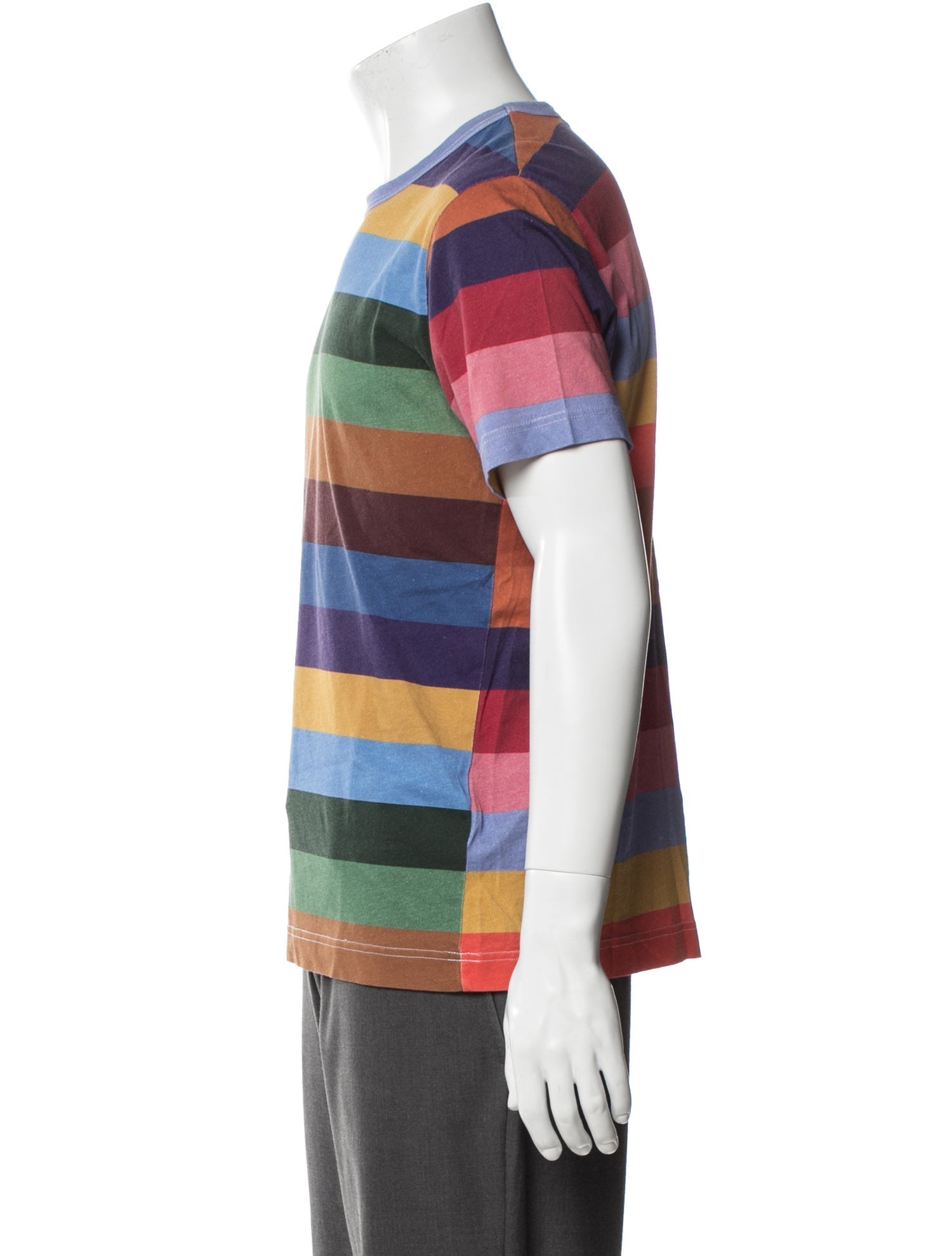 Comme des Garçons SHIRT Striped Crew Neck T-Shirt