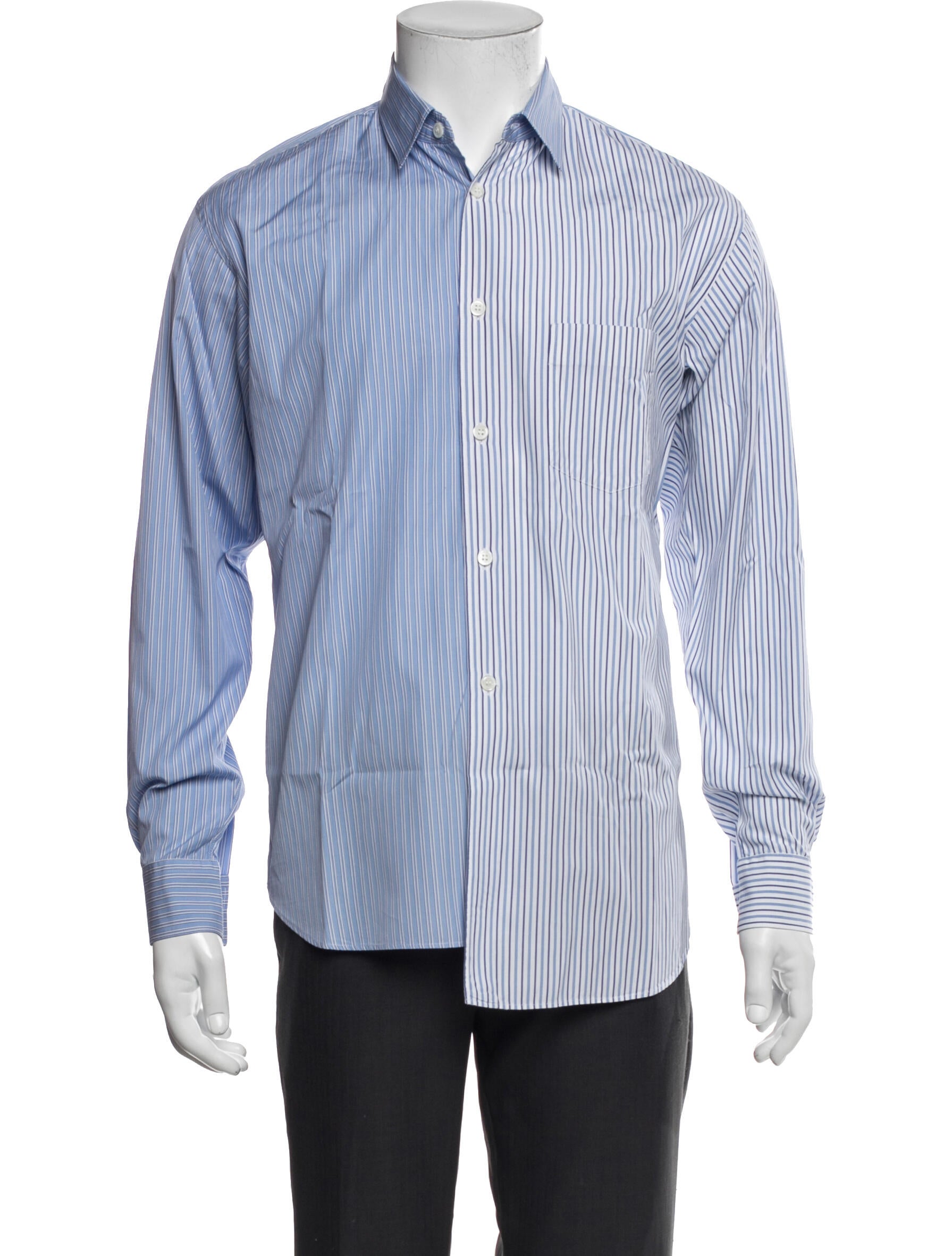 Comme des Garçons SHIRT Striped Long Sleeve Shirt