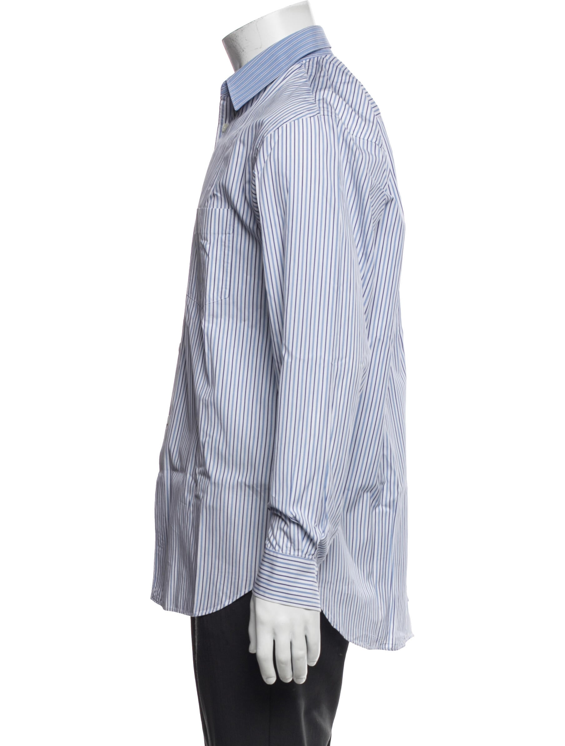 Comme des Garçons SHIRT Striped Long Sleeve Shirt