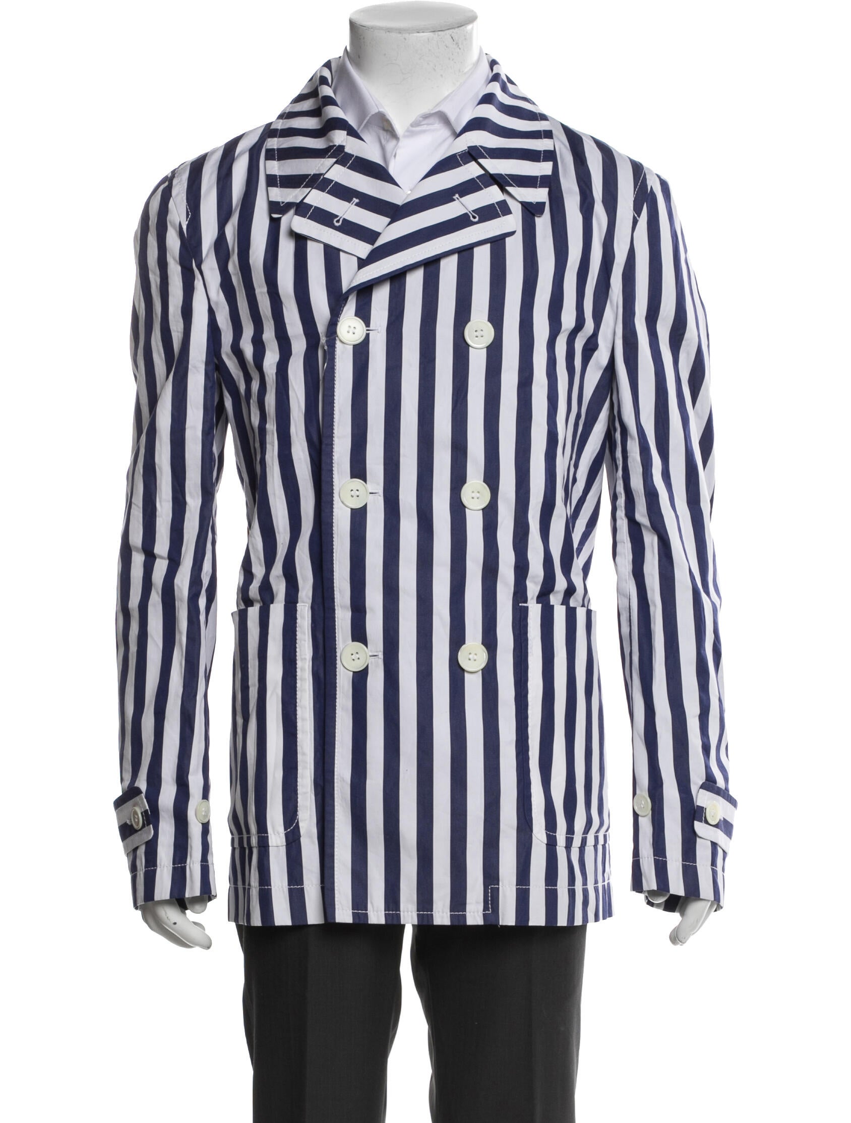 Comme des Garçons SHIRT Striped Parka