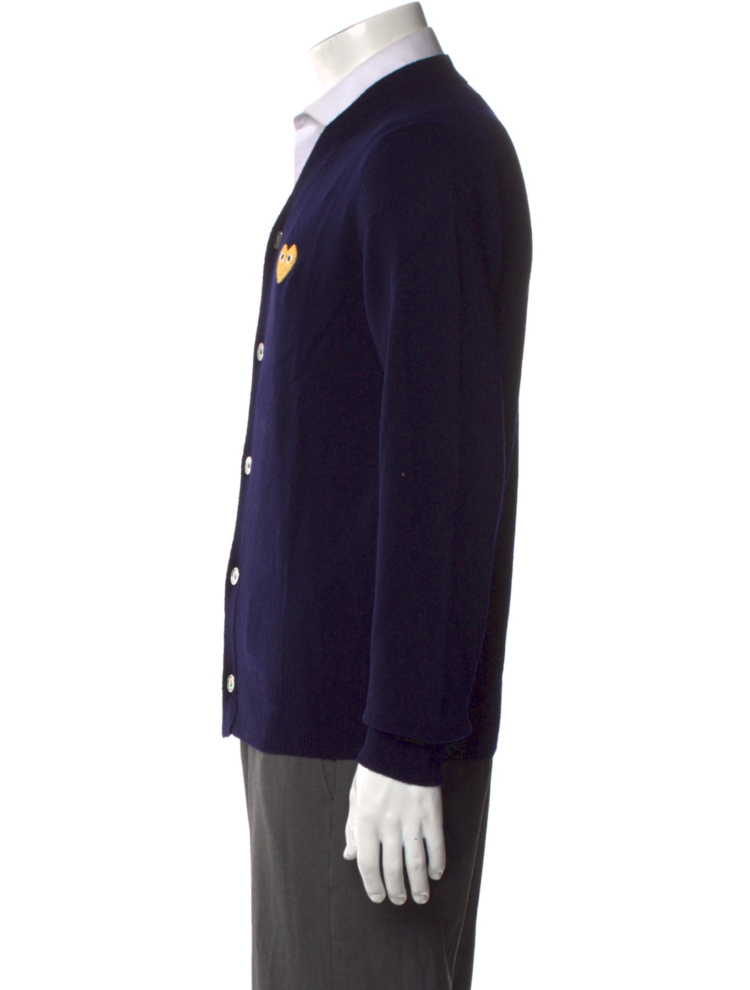 Comme des Garçons Play Wool V-Neck Cardigan w/ Tags