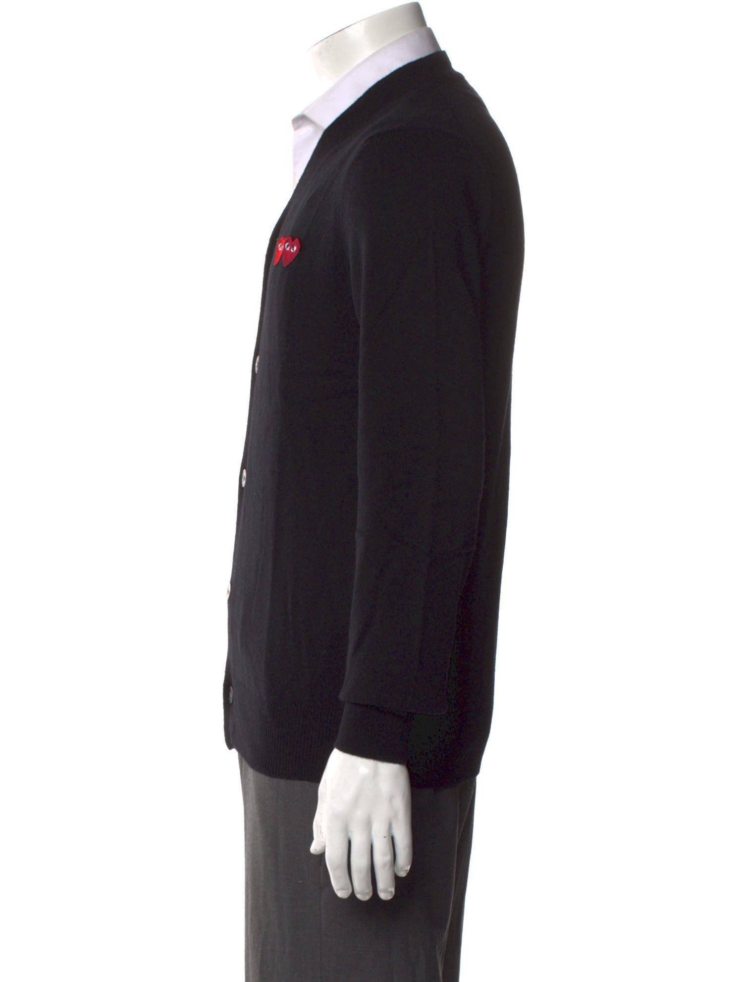 Comme des Garçons Play Wool V-Neck Cardigan w/ Tags