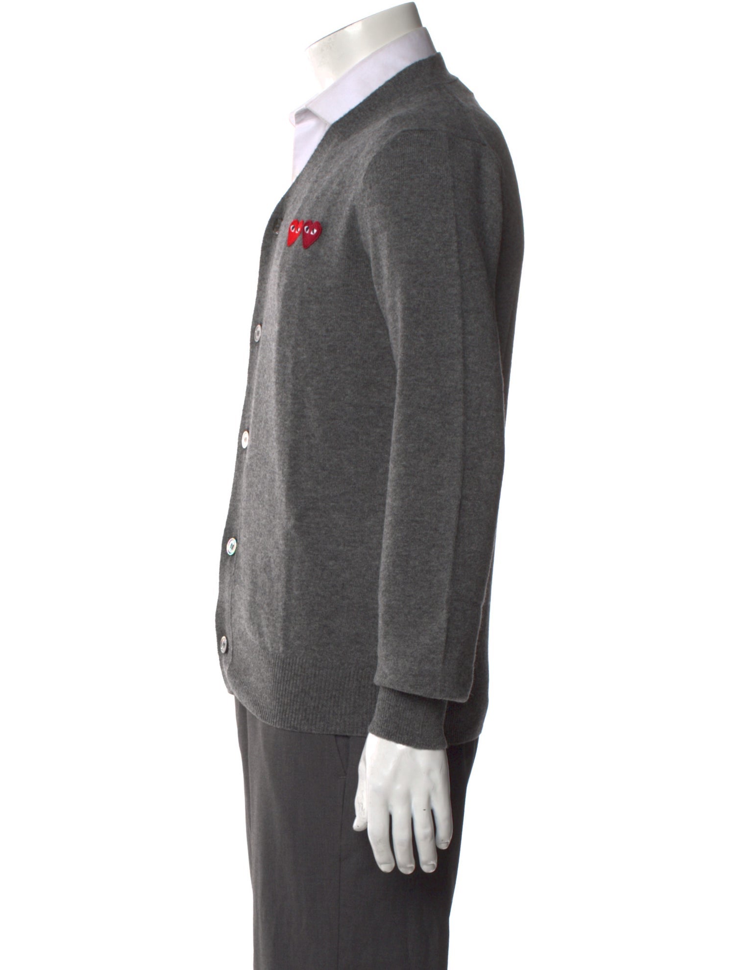Comme des Garçons Play Wool V-Neck Cardigan w/ Tags