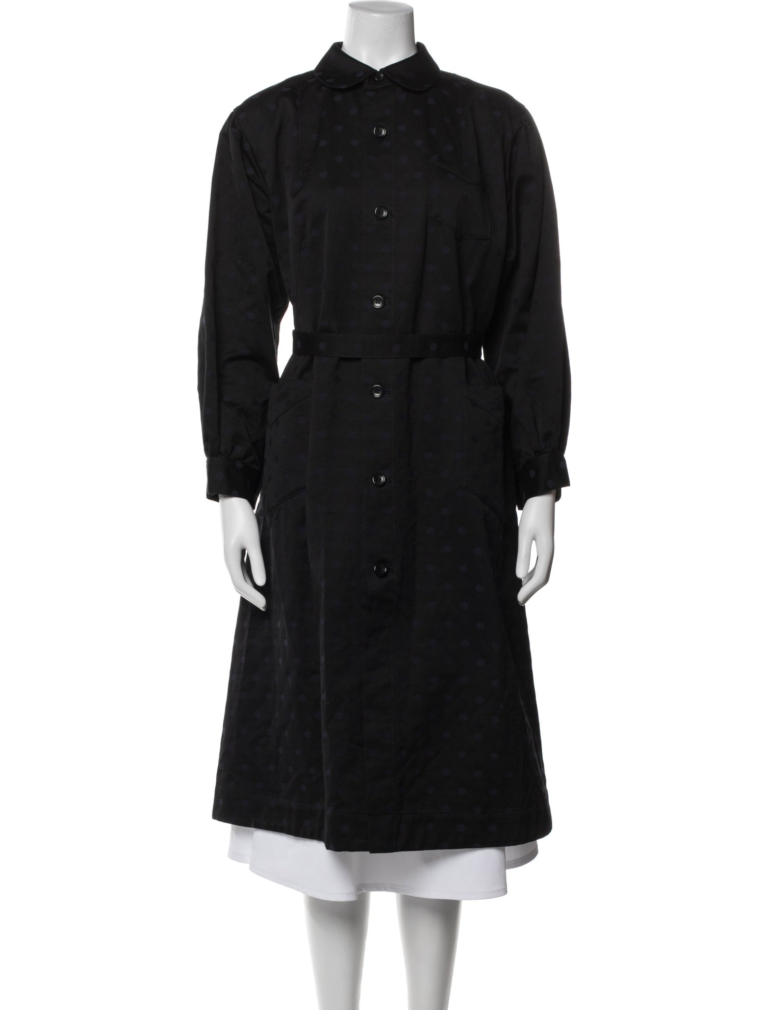 ジャケット・アウター COMMEdesGARCONS/3D Detail Coat Comme des Garçons Patterned Coat - Black Coats, Clothing