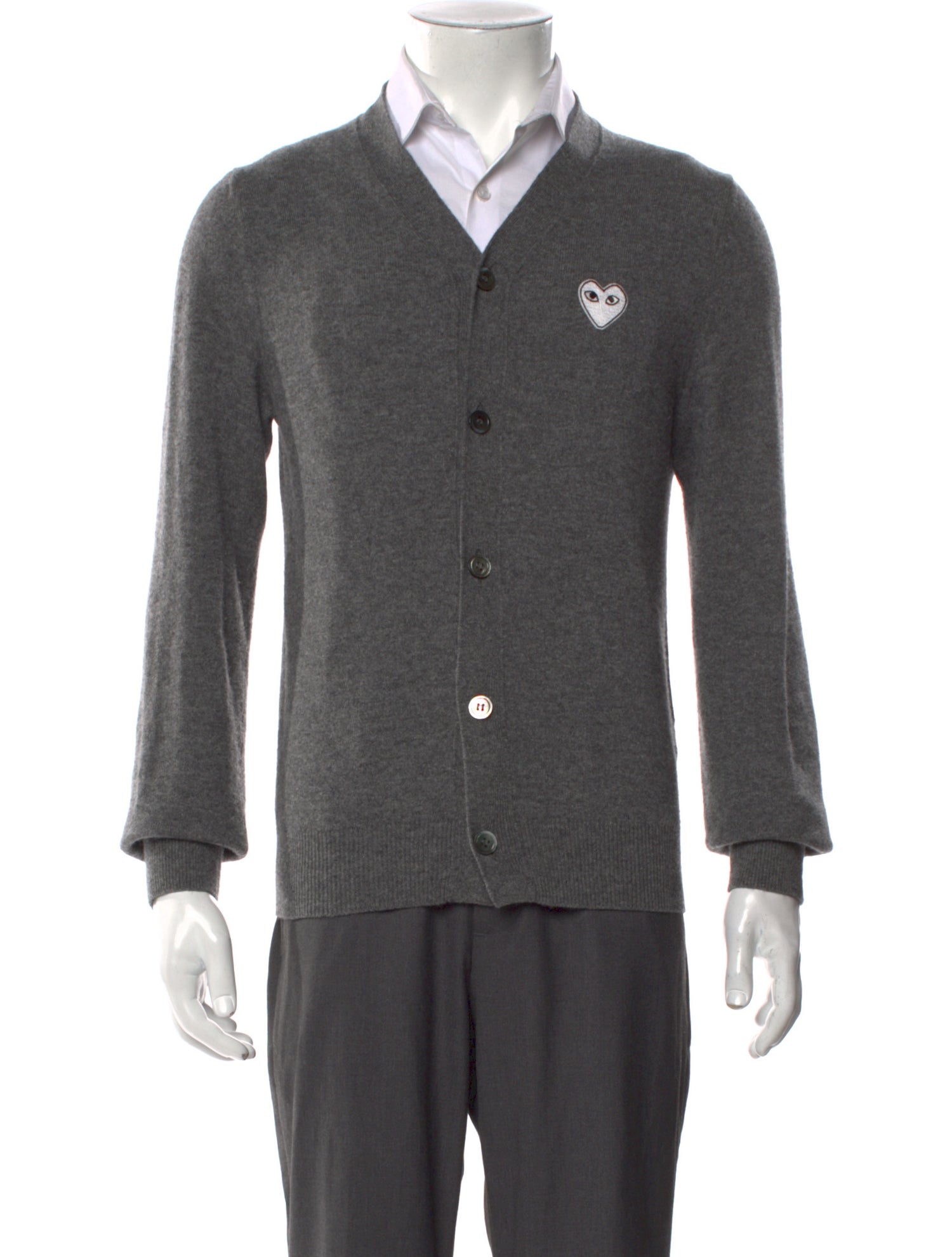 Comme des Garçons Play Wool V-Neck Cardigan