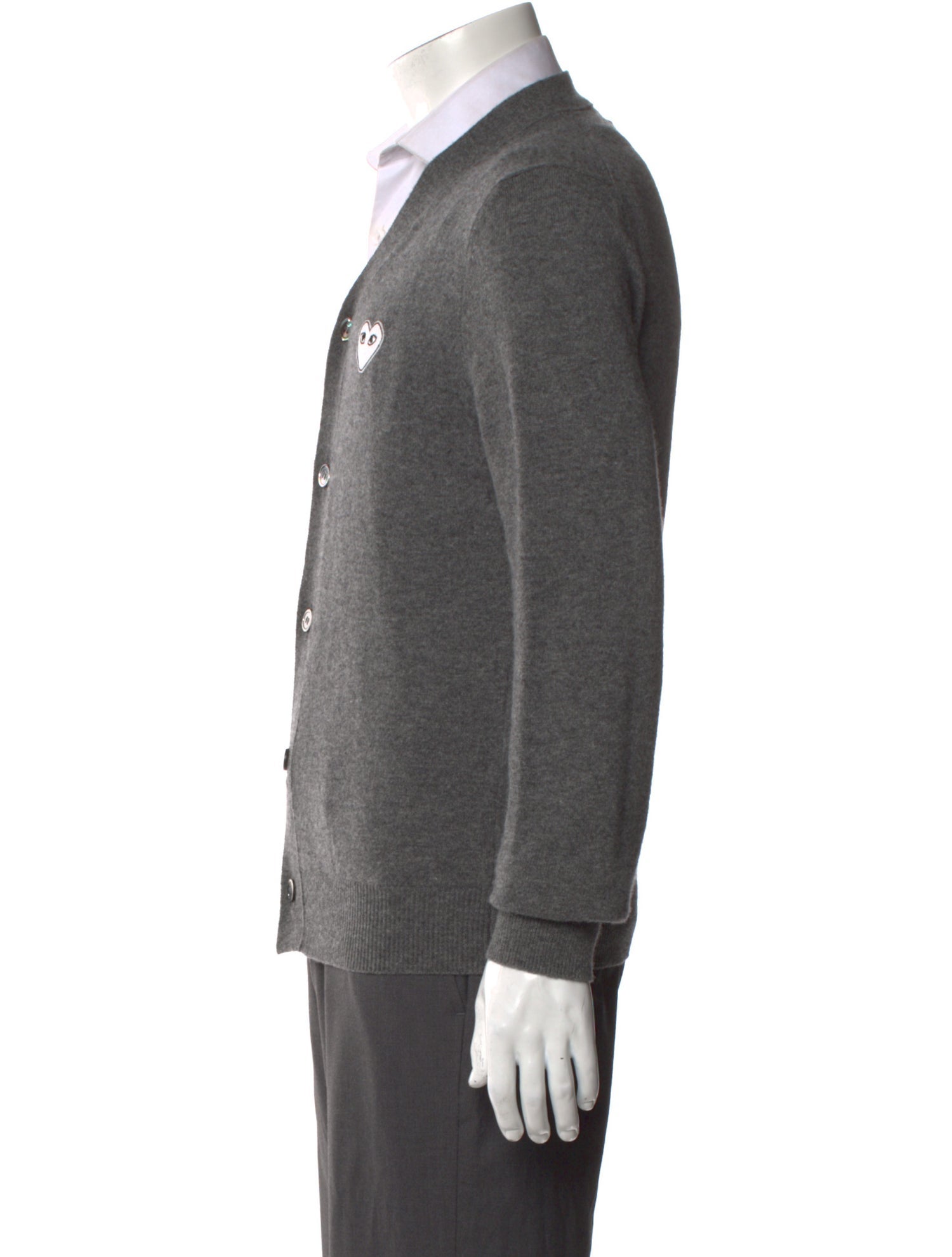 Comme des Garçons Play Wool V-Neck Cardigan