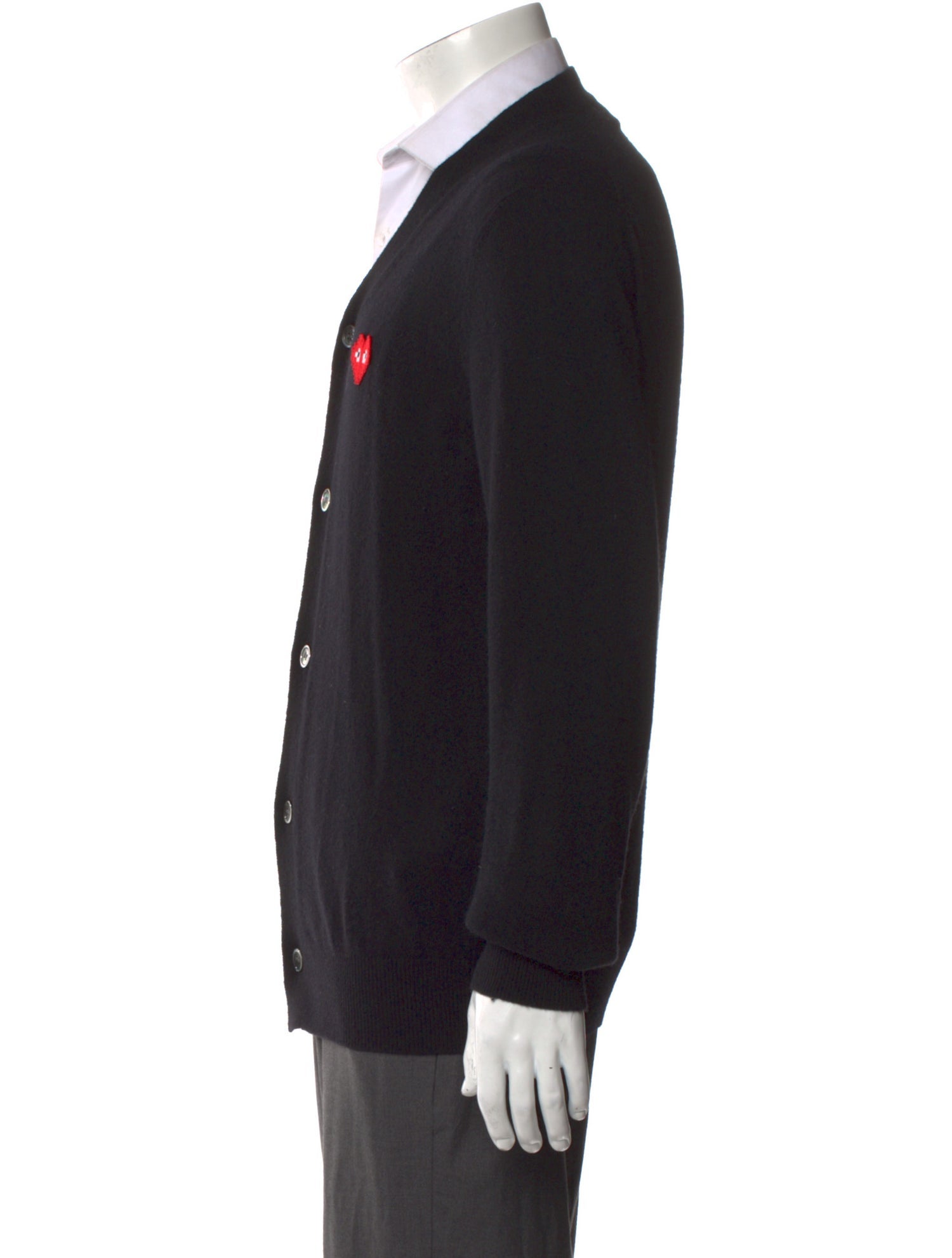 Comme des Garçons Play Wool Graphic Print Cardigan