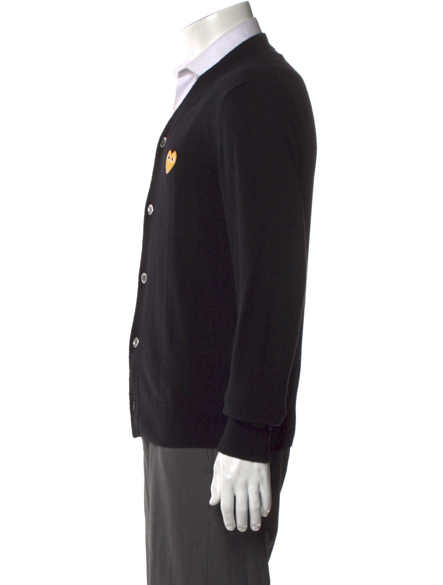 Comme des Garçons Play Wool Graphic Print Cardigan