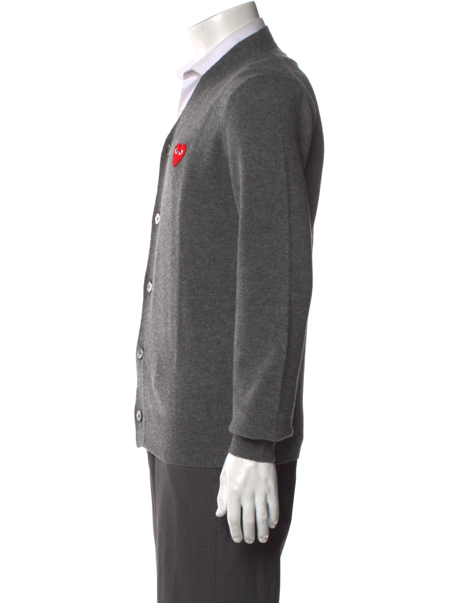 Comme des Garçons Play Wool Graphic Print Cardigan w/ Tags