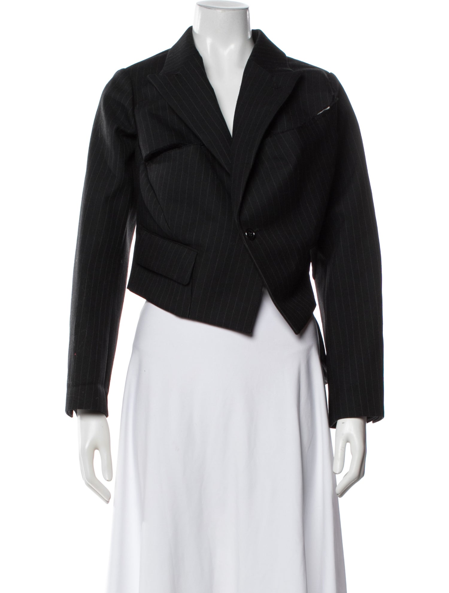 Dries Van Noten Wool Phoenix Embroidered Jacket - Blue Jackets
