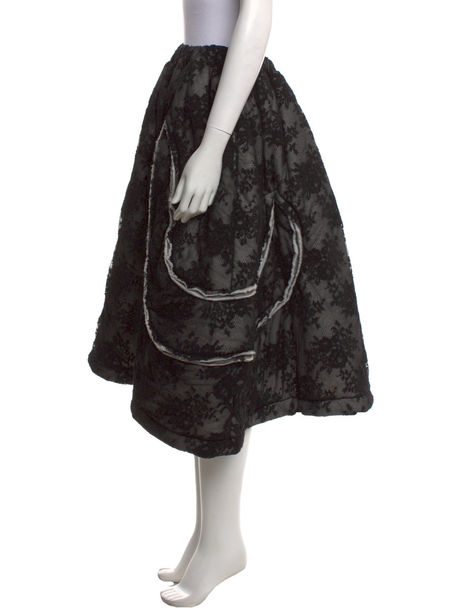 Comme des Garçons Wool Midi Length Skirt w/ Tags