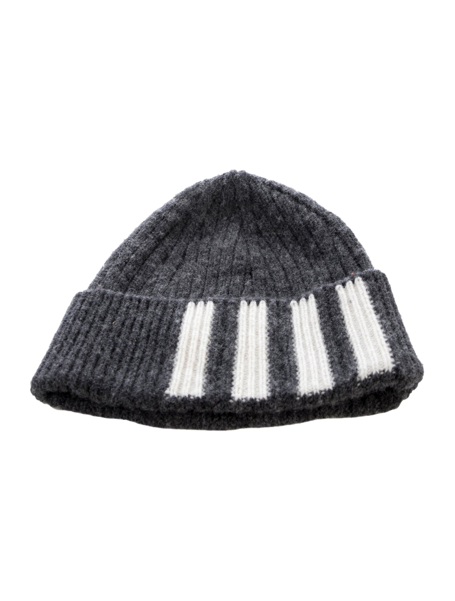 Thom Browne Cashmere Striped Beanie