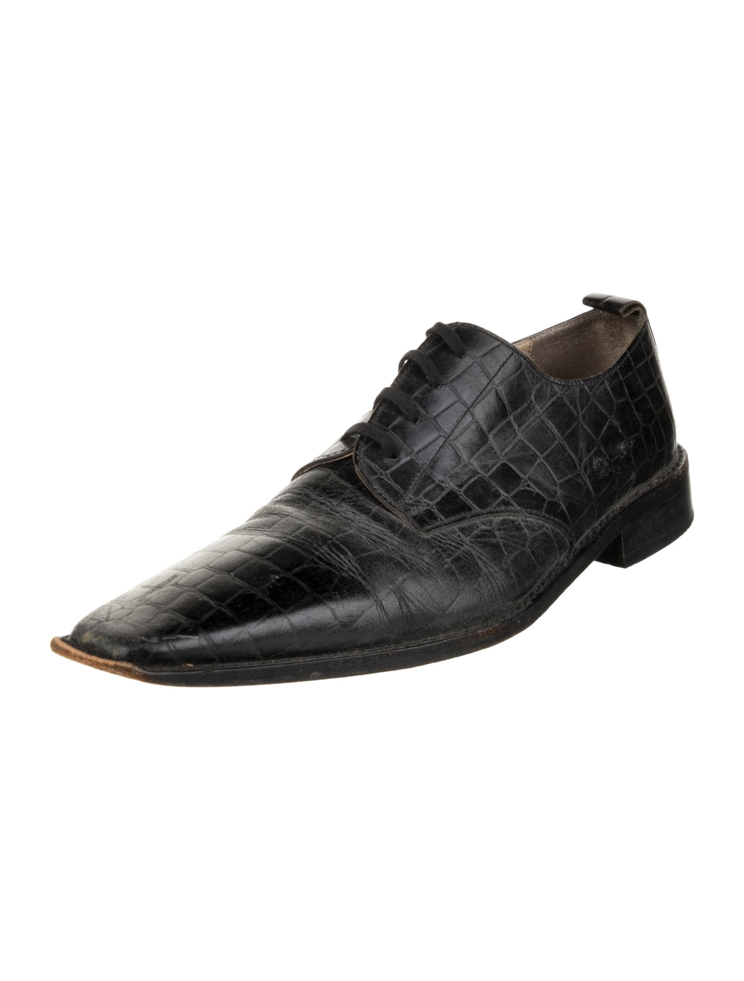 Comme des Garçons Kipskin Embossed Leather Derby Shoes