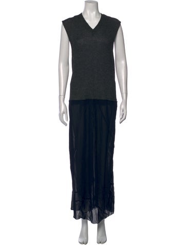 Pre-owned Comme Des Garçons Vintage 1993 Long Dress In Black