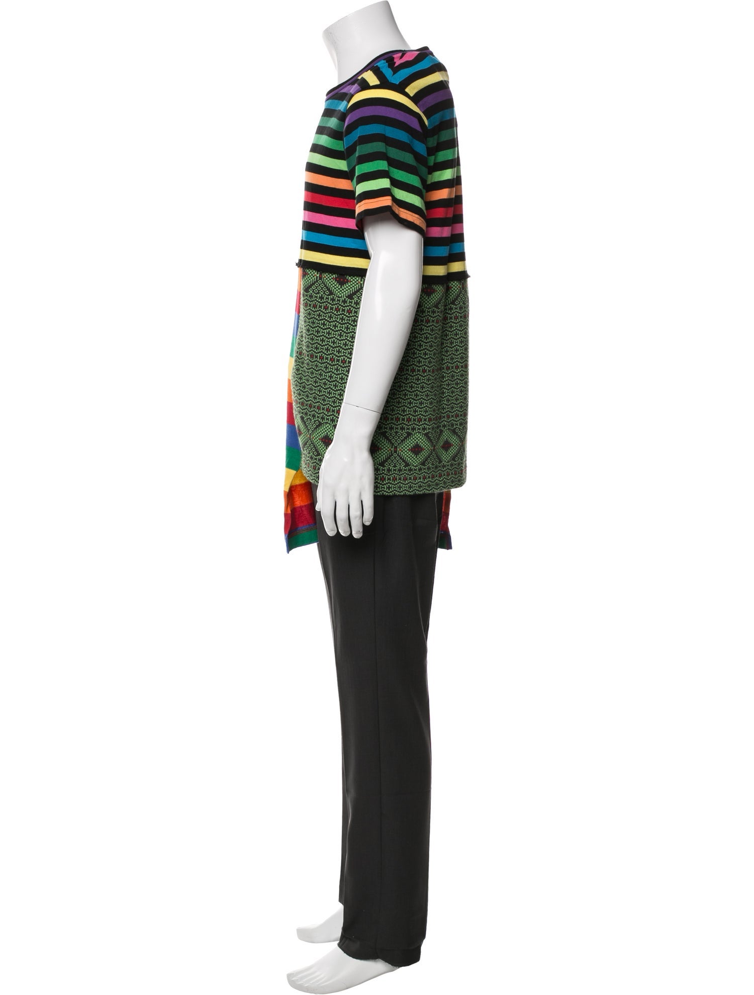 Comme des Garçons Homme Plus Striped Crew Neck T-Shirt w/ Tags