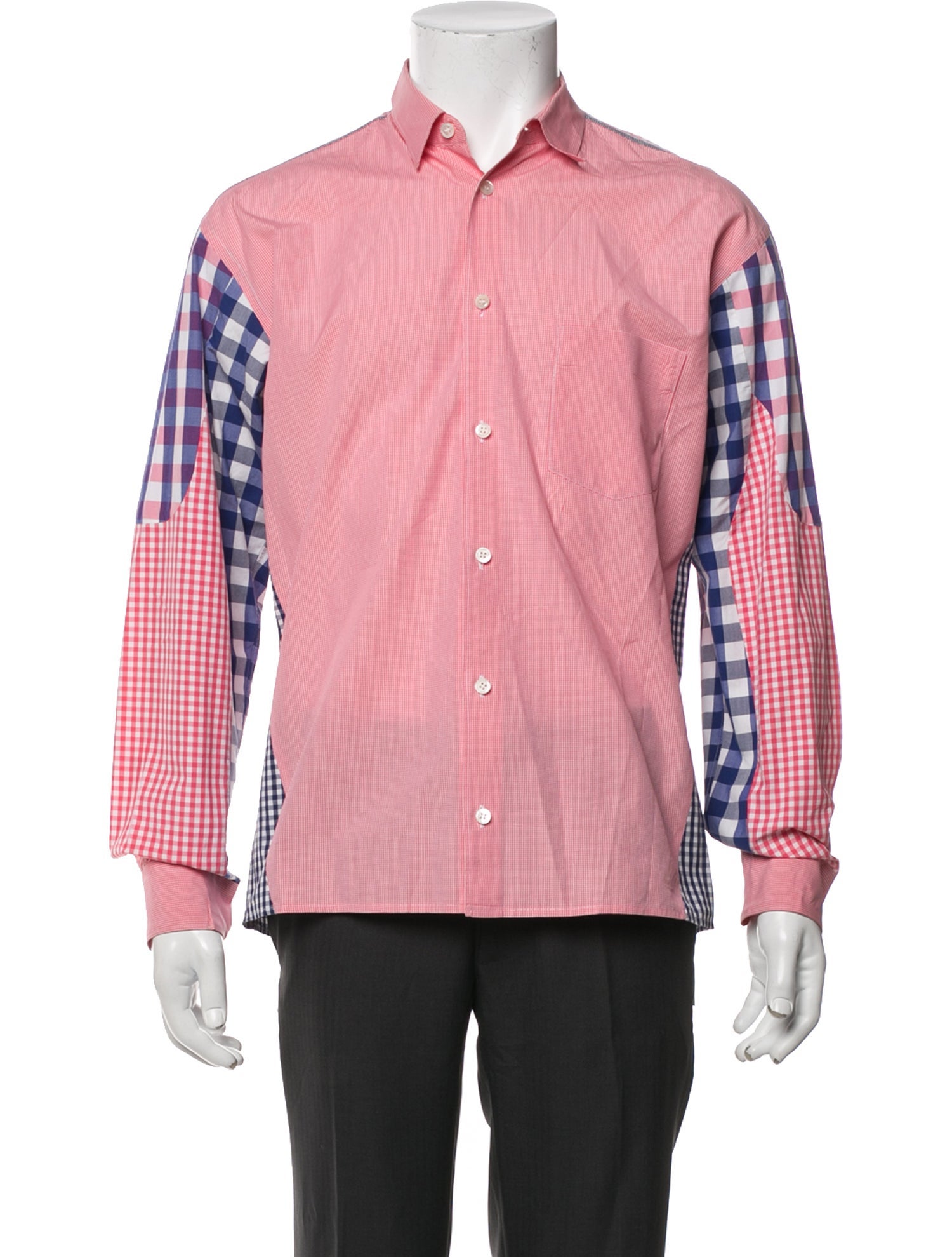 Comme des Garçons SHIRT Plaid Print Long Sleeve Shirt