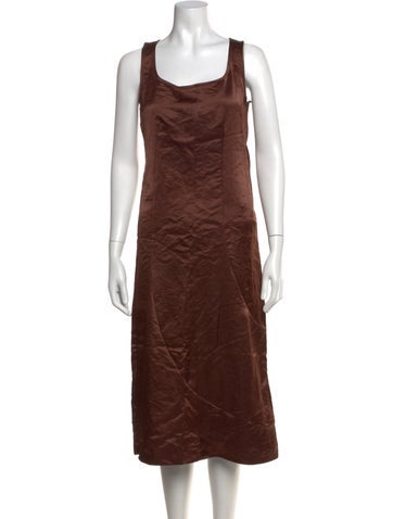 Pre-owned Comme Des Garçons Vintage 1995 Midi Length Dress In Brown