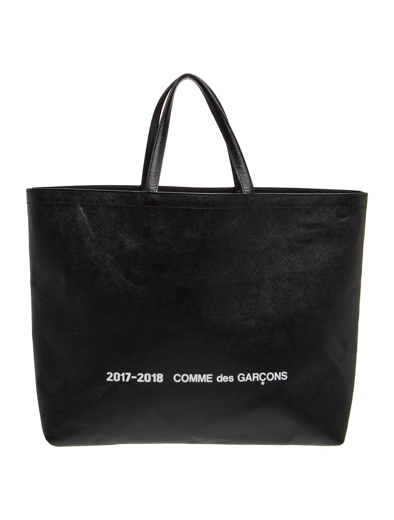 Comme des Garçons Leather Graffiti Bag - Black Handle Bags